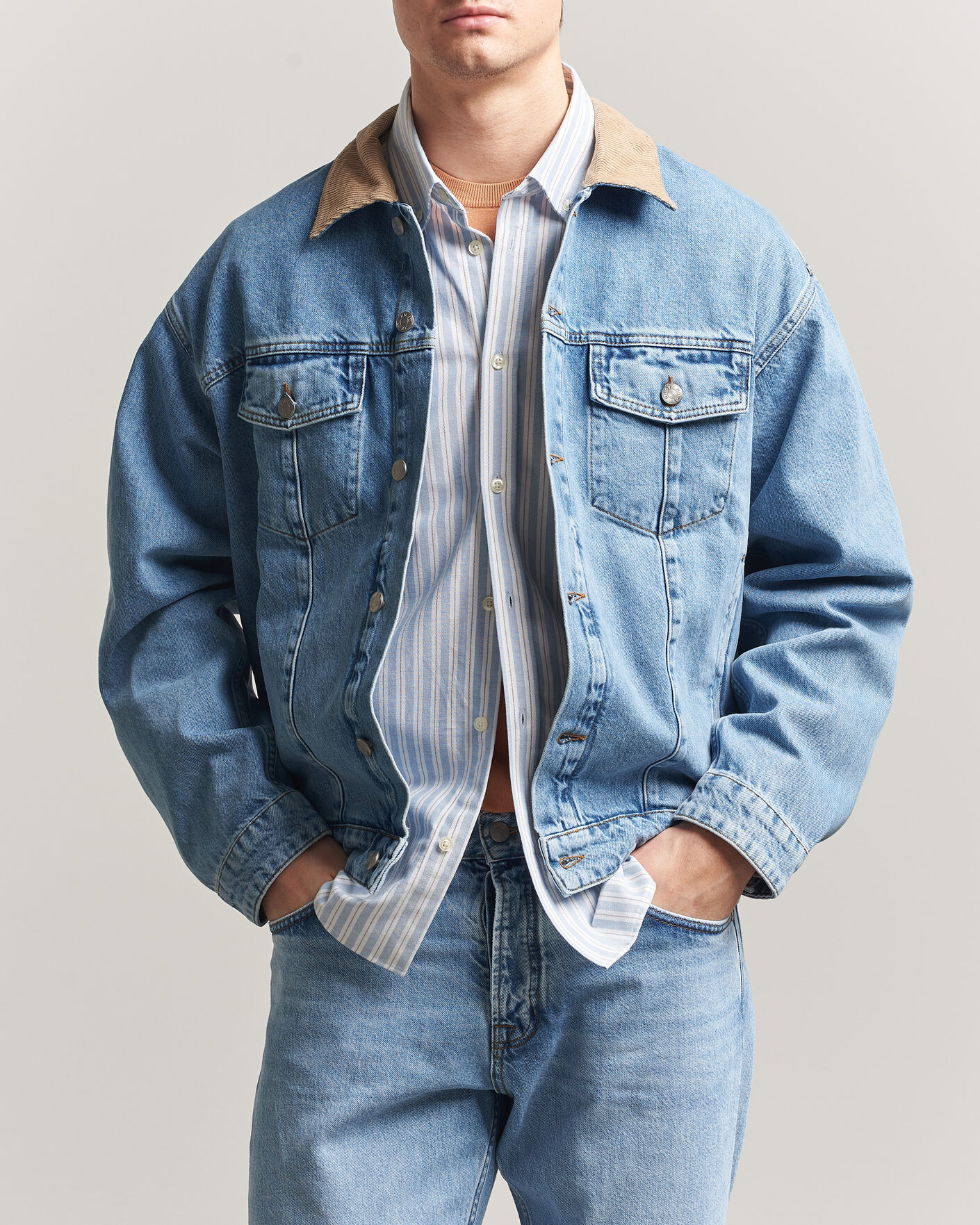 Mies | Takit | NN07 | Roy Denim Jacket Vintage Blue
