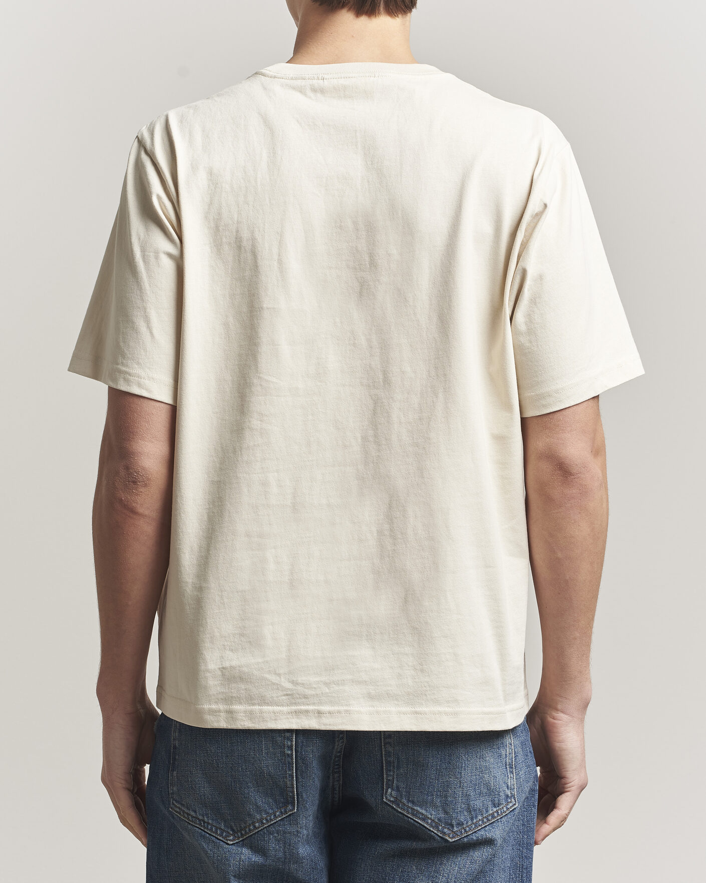 Mies | T-paidat | NN07 | Jett Washed Crew Neck T-Shirt Ivory