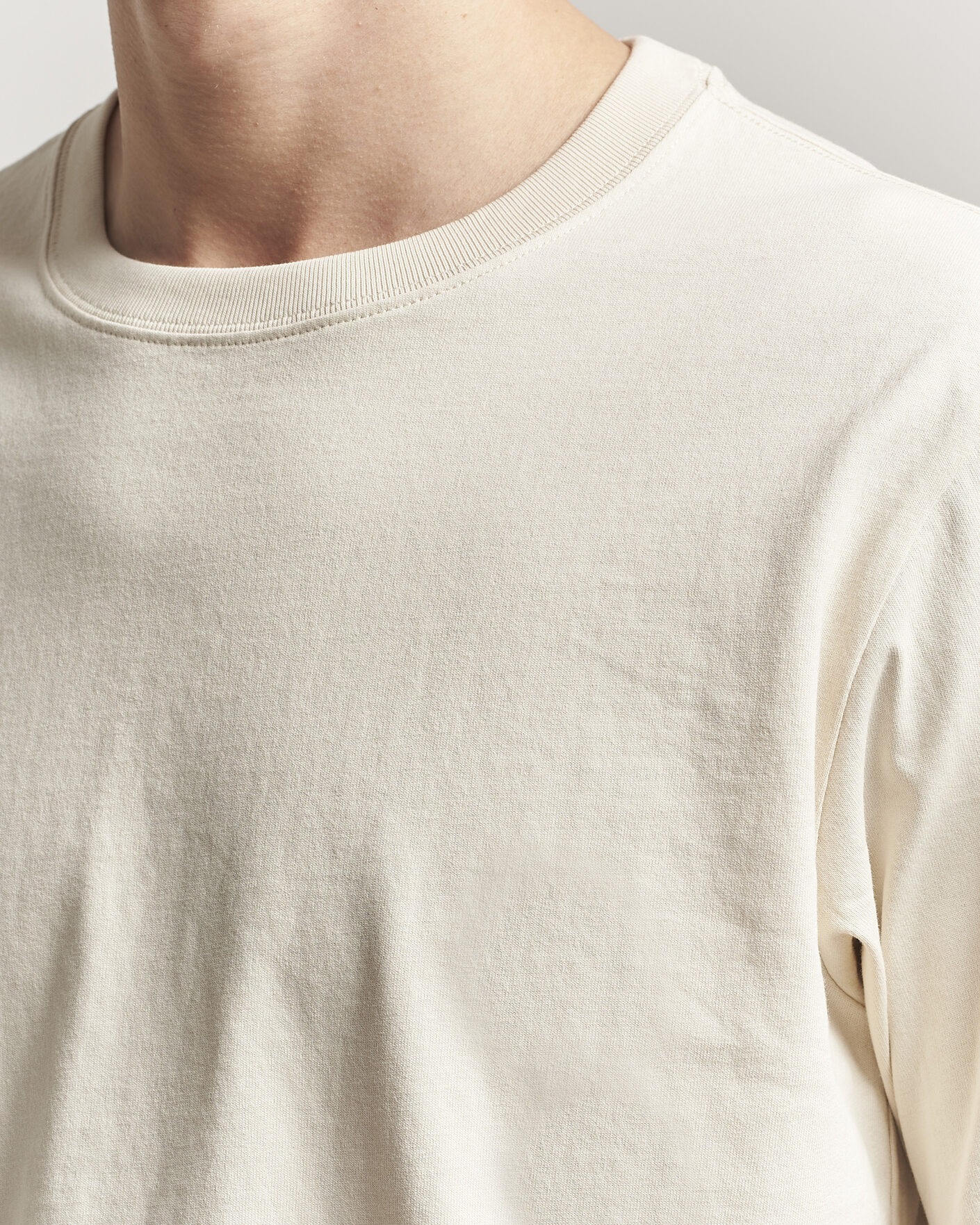 Mies | T-paidat | NN07 | Jett Washed Crew Neck T-Shirt Ivory
