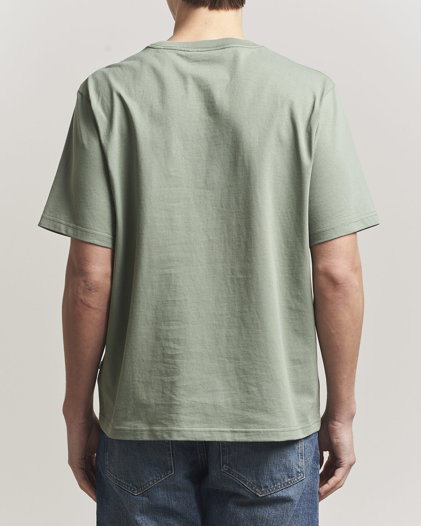 Mies | T-paidat | NN07 | Jett Washed Crew Neck T-Shirt Sea Spray Green