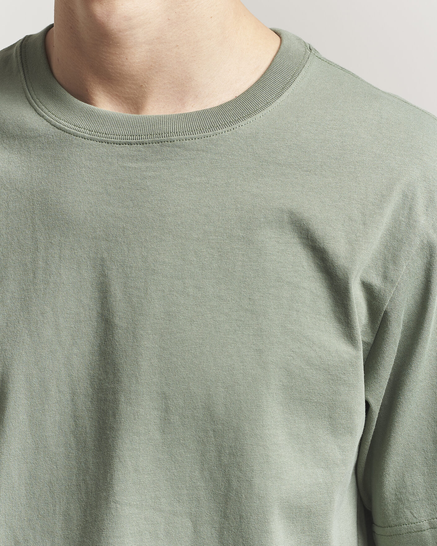 Mies | T-paidat | NN07 | Jett Washed Crew Neck T-Shirt Sea Spray Green