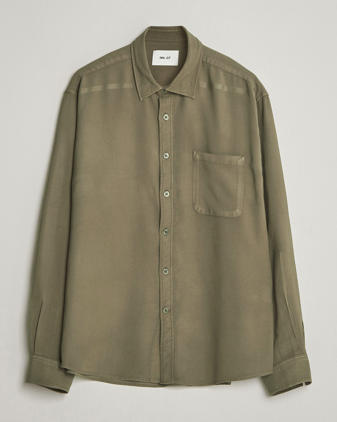 Mies | Kauluspaidat | NN07 | Deon Tencel Shirt Capers Green
