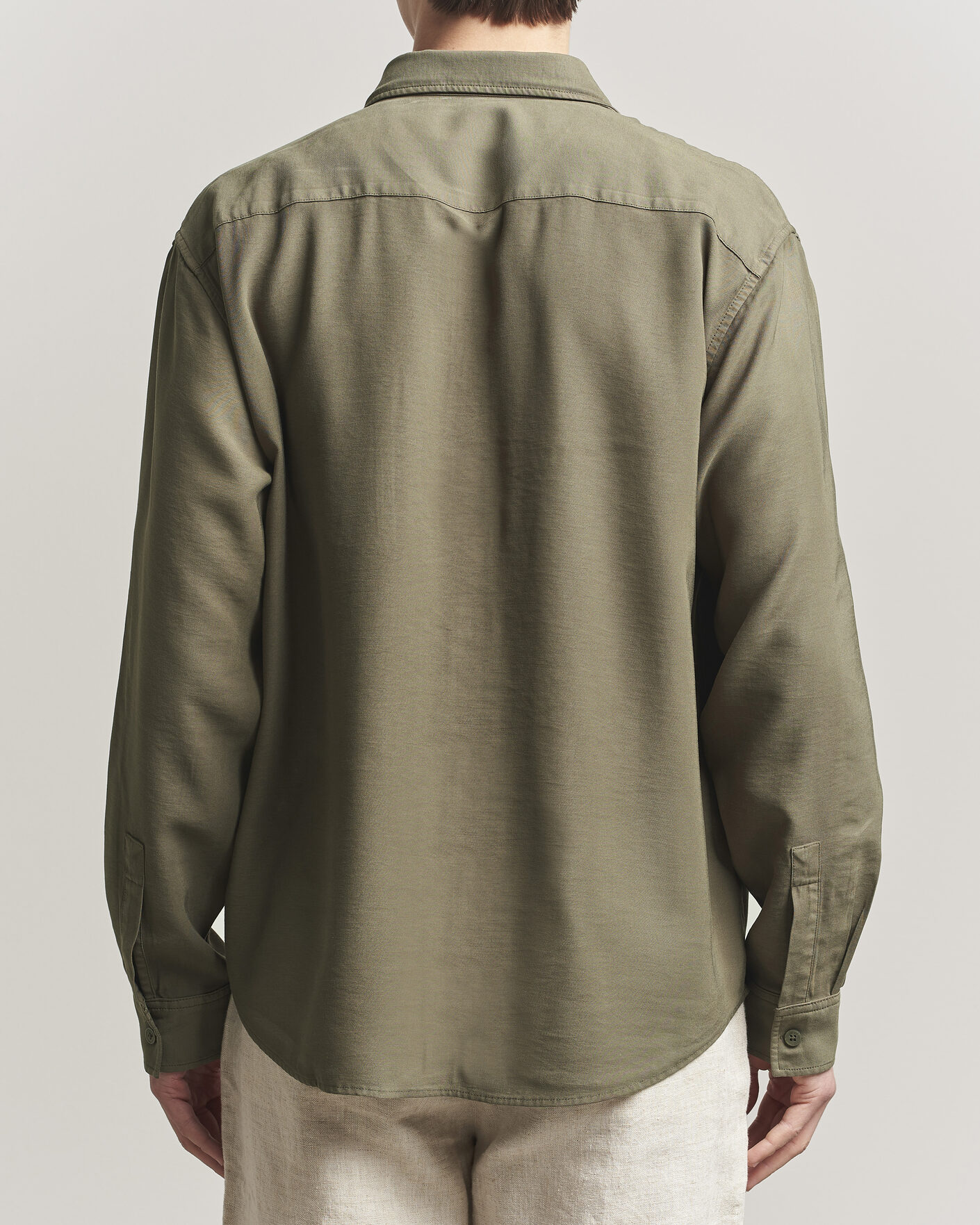 Mies | Kauluspaidat | NN07 | Deon Tencel Shirt Capers Green