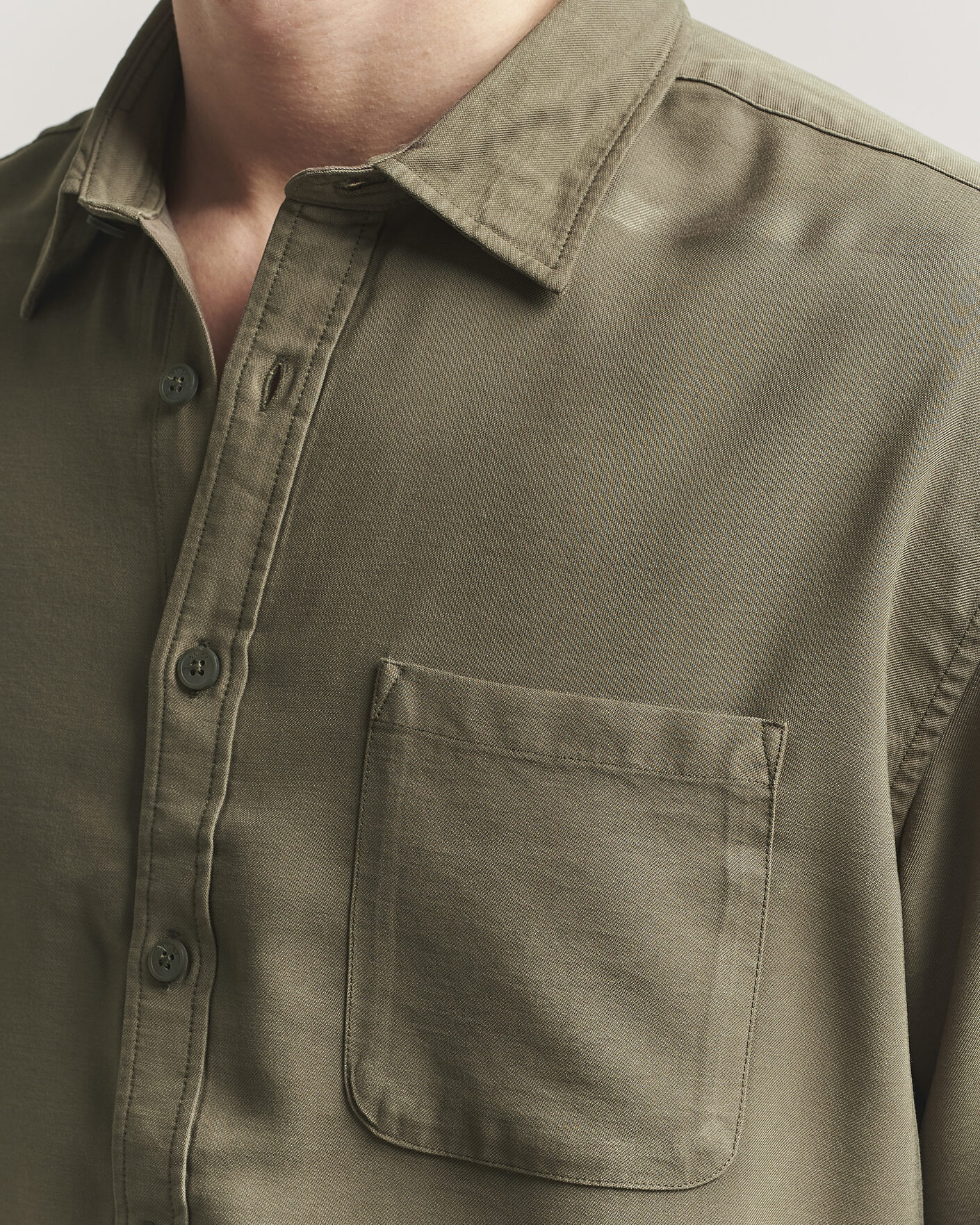 Mies | Kauluspaidat | NN07 | Deon Tencel Shirt Capers Green