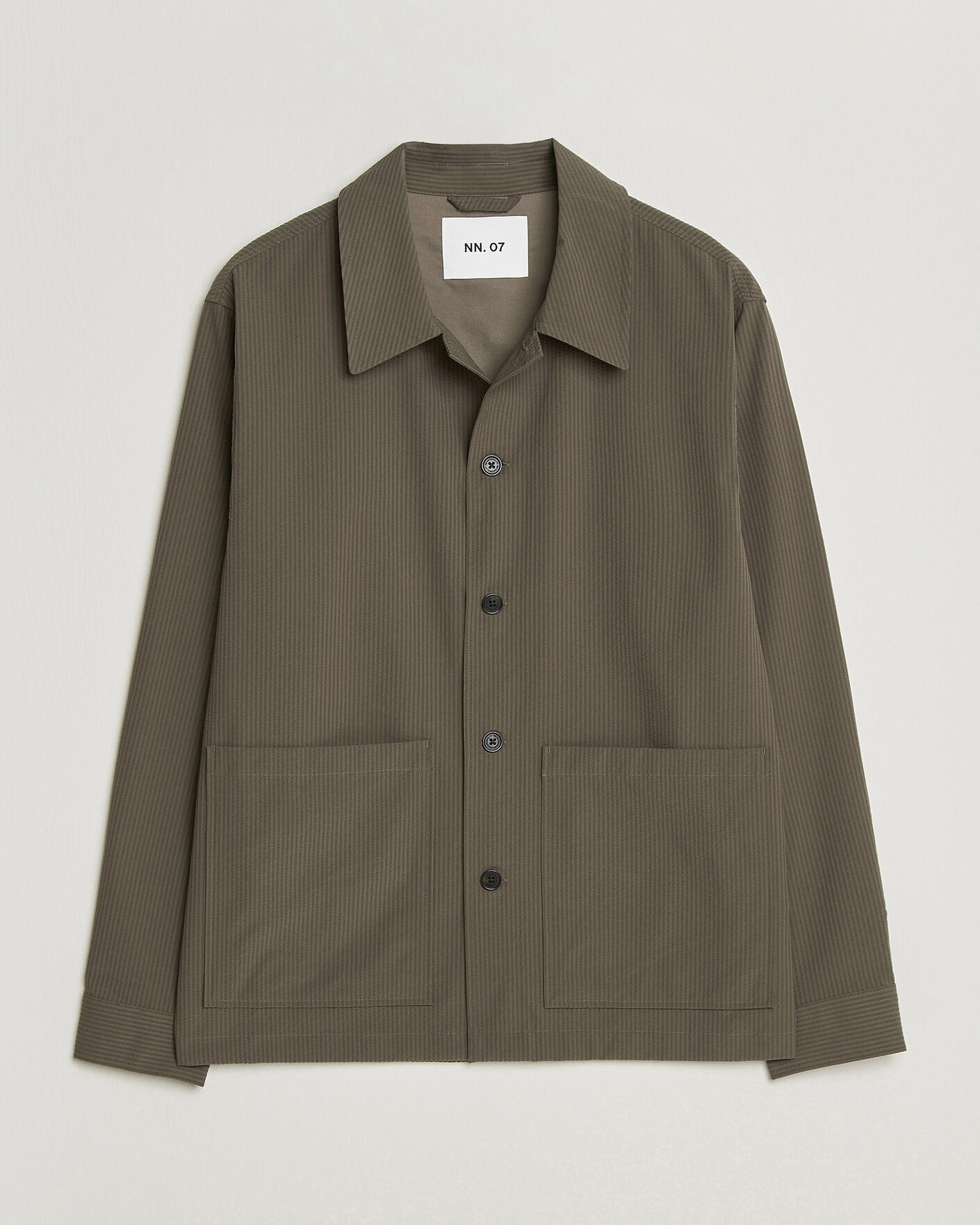 Mies | Kauluspaidat | NN07 | Blaze Seersucker Overshirt Mable Husk