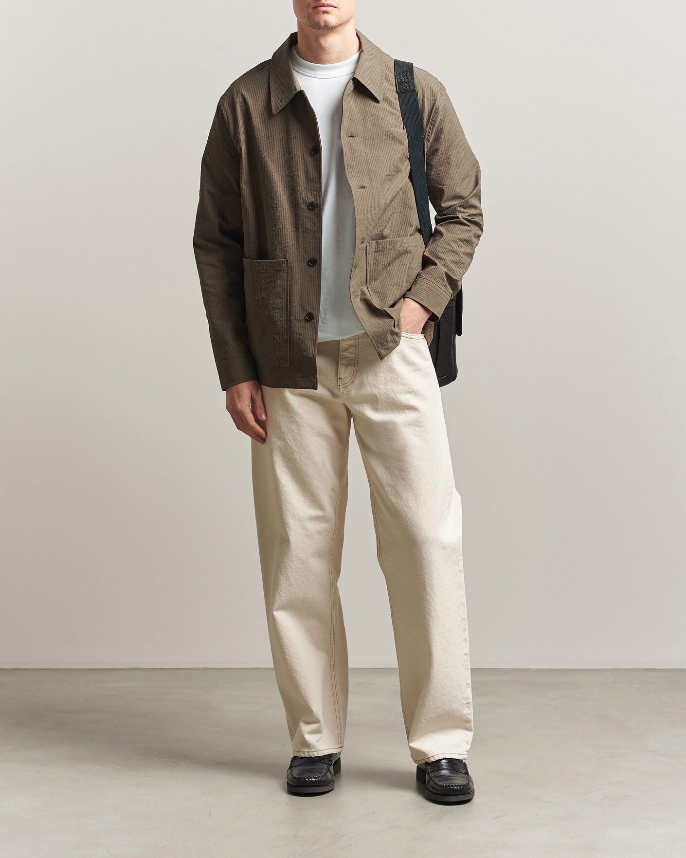 Mies | Kauluspaidat | NN07 | Blaze Seersucker Overshirt Mable Husk