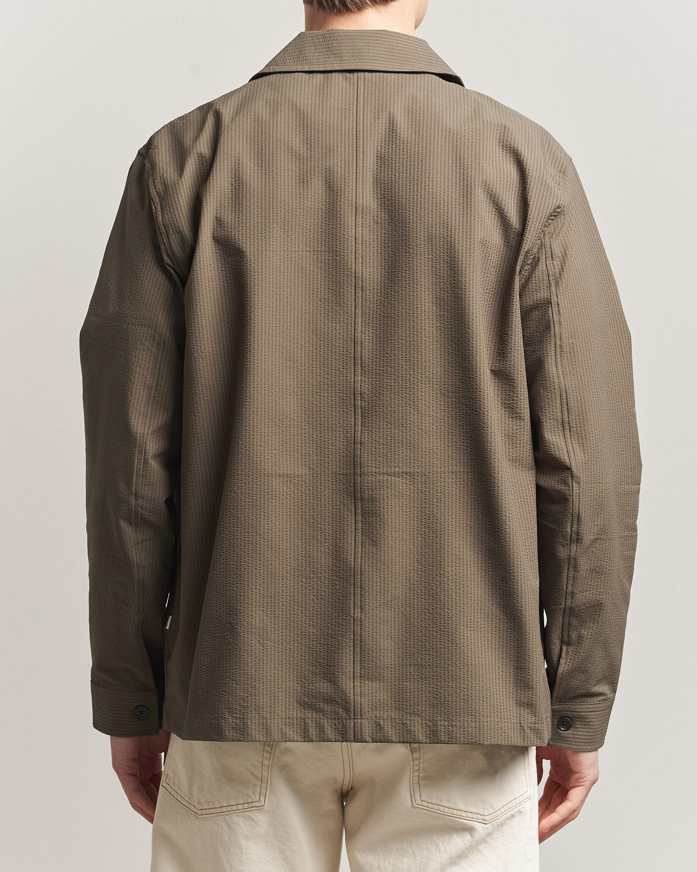 Mies | Kauluspaidat | NN07 | Blaze Seersucker Overshirt Mable Husk