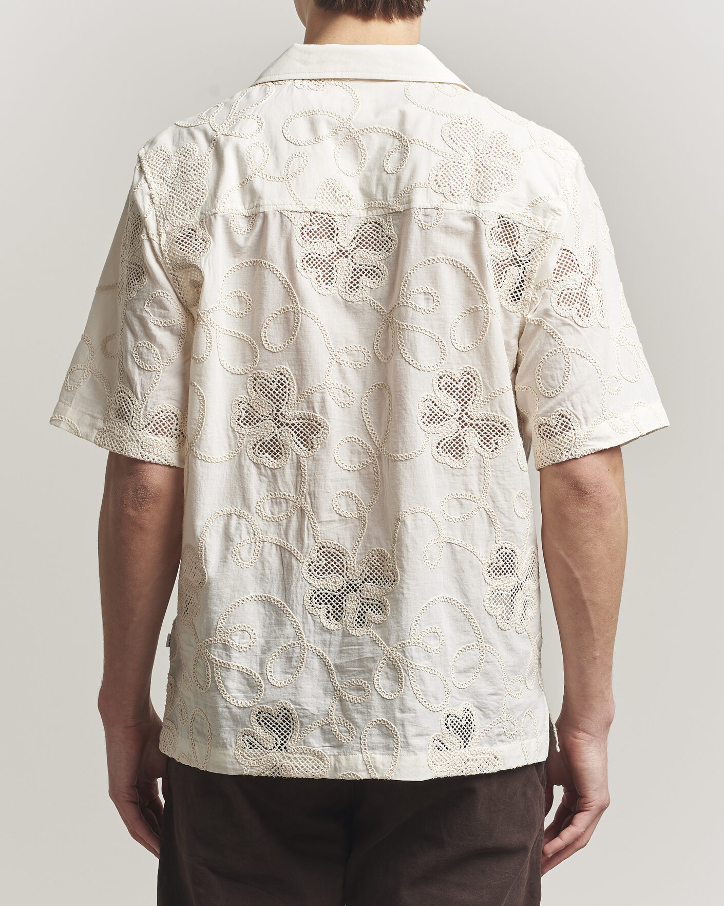 Mies | Kauluspaidat | NN07 | Ben Flower Shirt Ivory