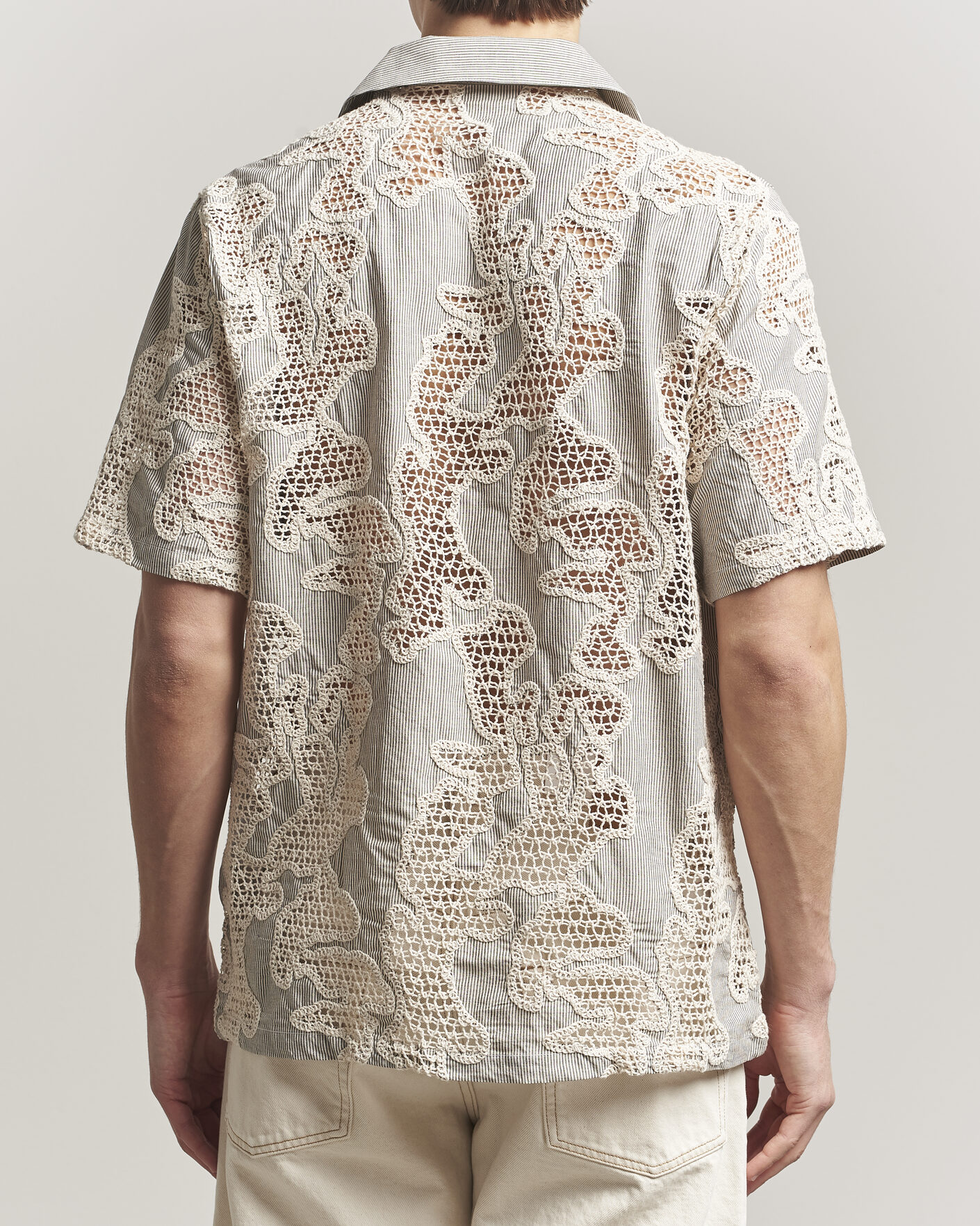 Mies | Kauluspaidat | NN07 | Julio Flower Short Sleeve Shirt Deep Truffle