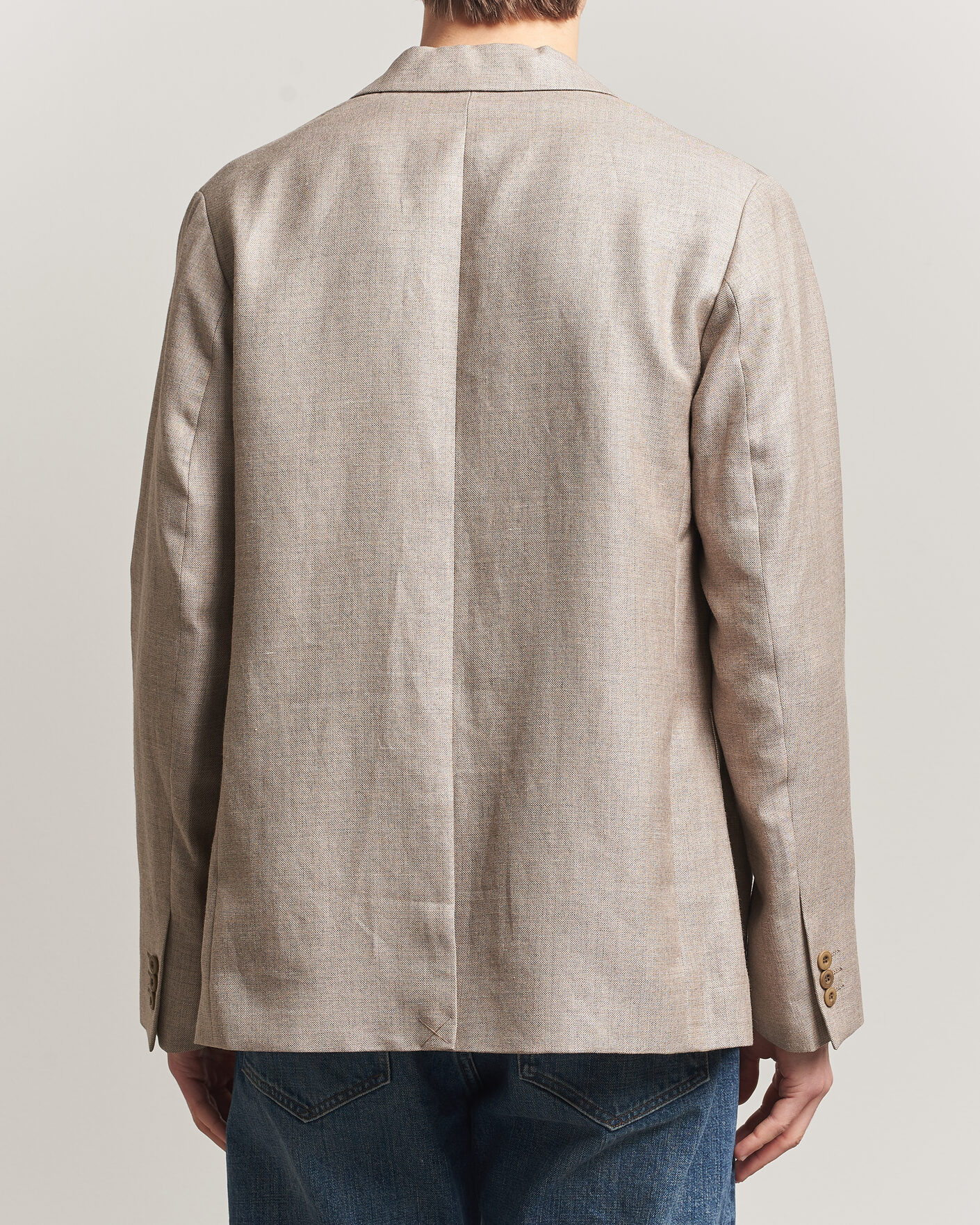 Mies | Pikkutakit | NN07 | Jordin Linen/Wool Double Breasted Blazer Khaki Melange