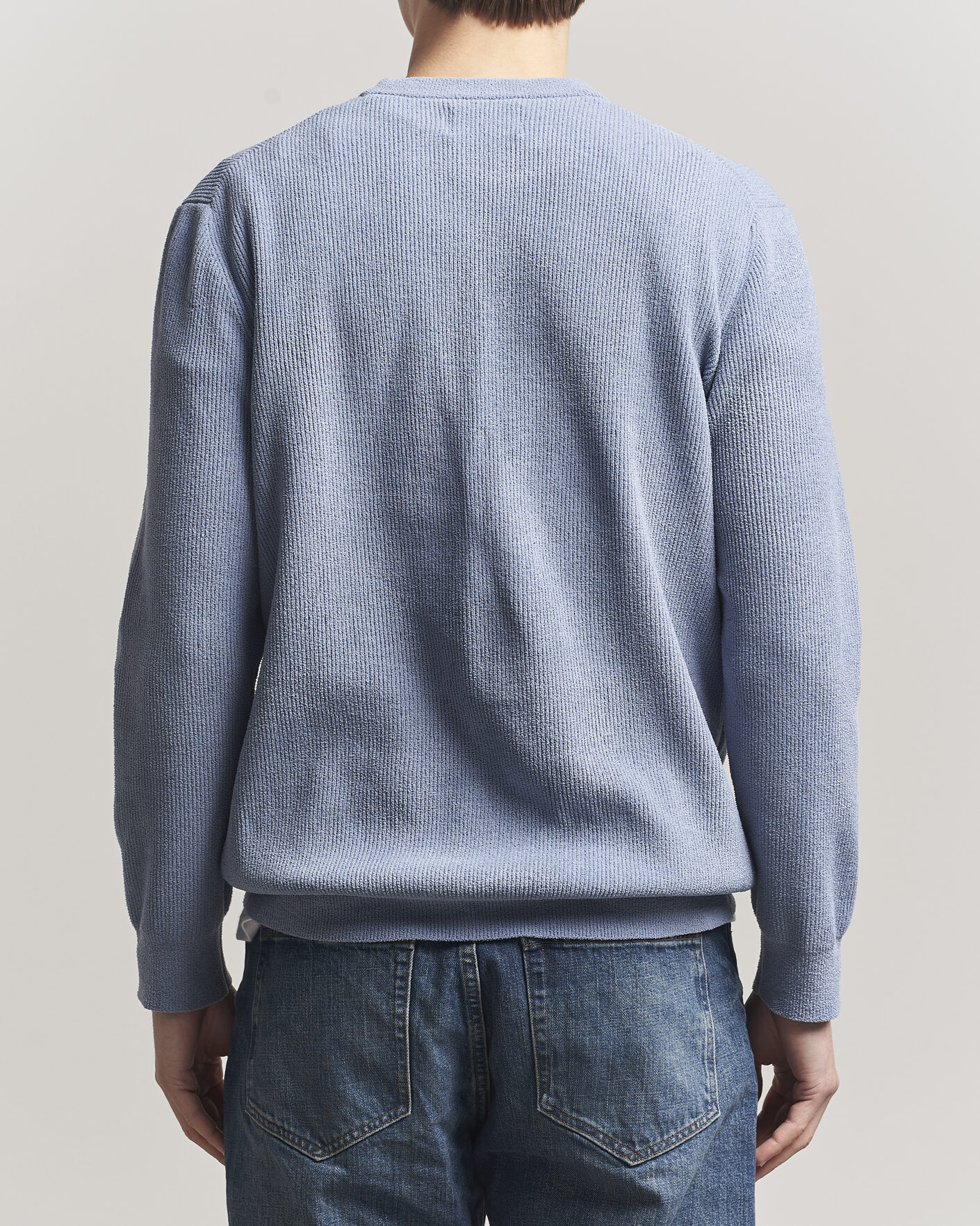 Mies | Puserot | NN07 | Danny Knitted Sweater Stone Blue