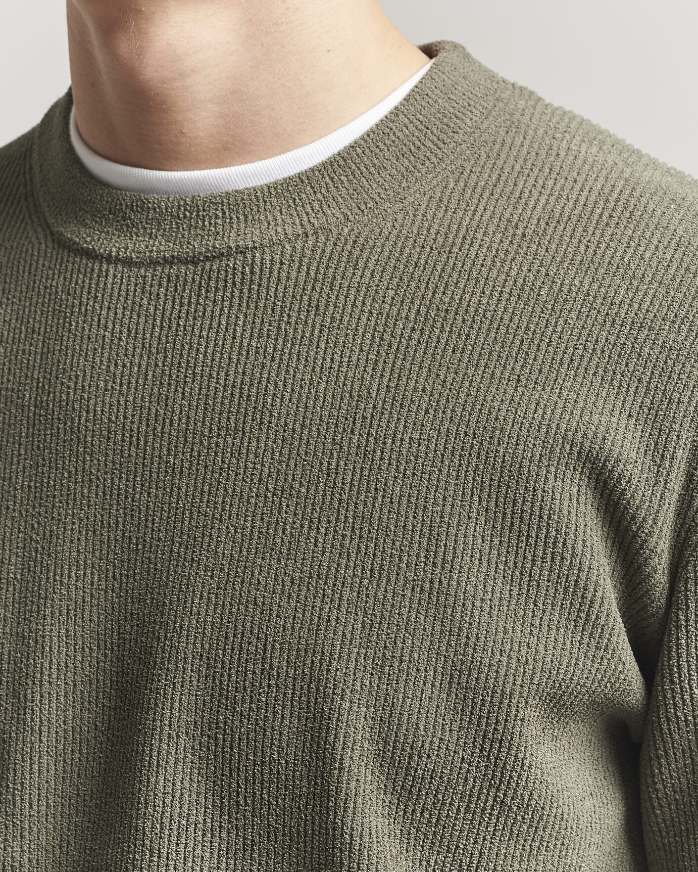 Mies | Puserot | NN07 | Danny Knitted Sweater Capers Green