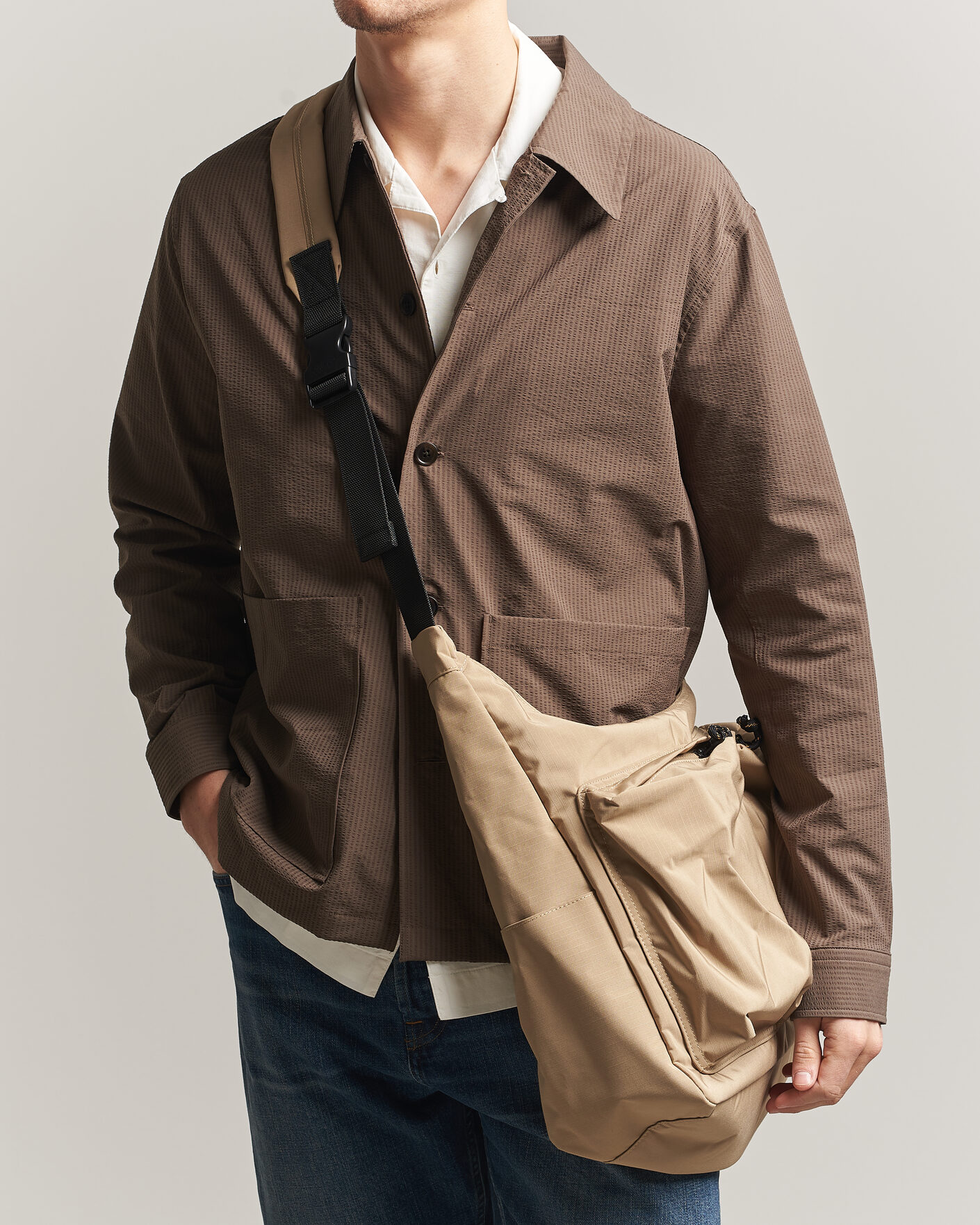 Mies | Laukut | NN07 | Nylon Ripstop Messenger Bag Desert Khaki