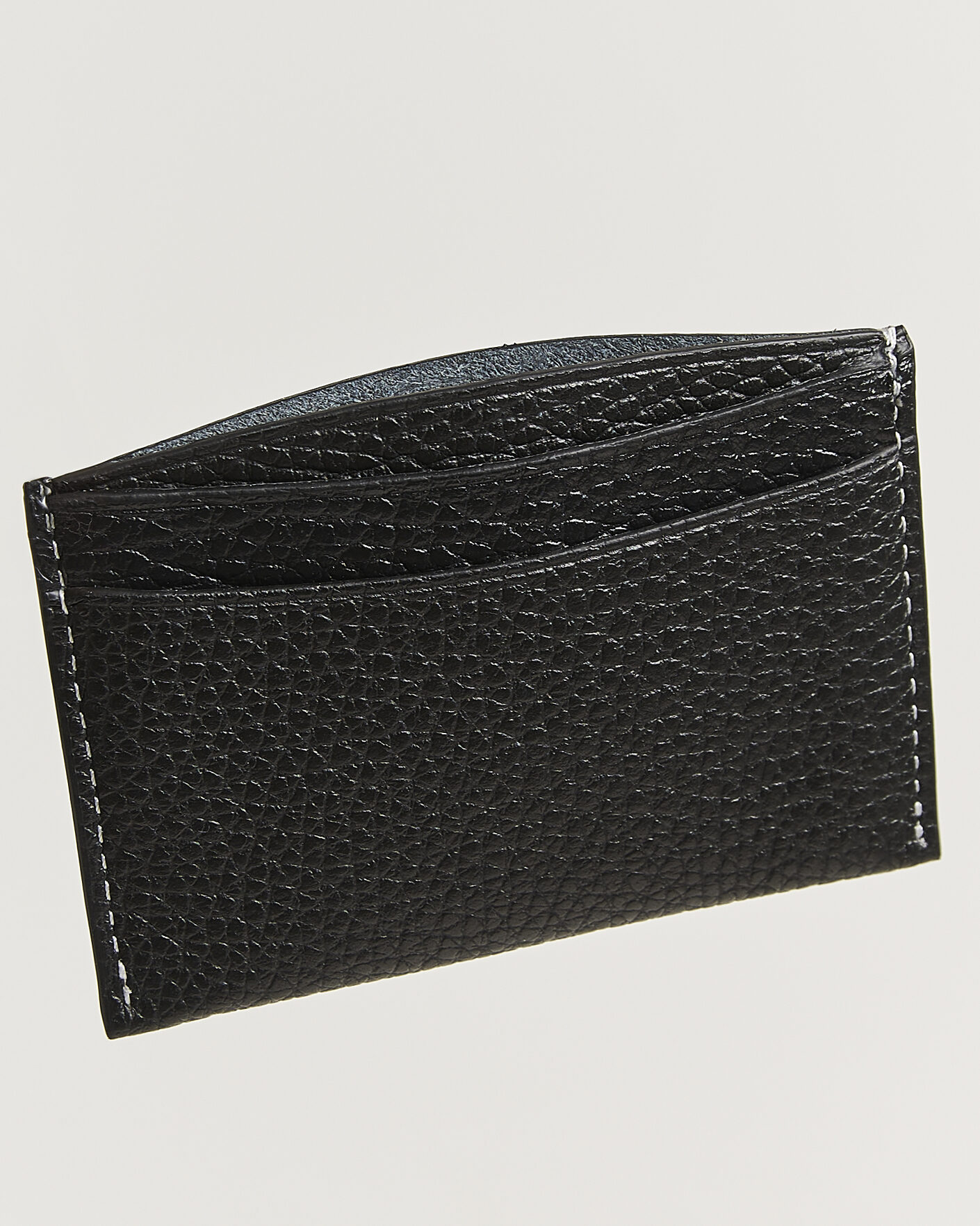 Mies | Lompakot | NN07 | Grained Leather Card Holder Black