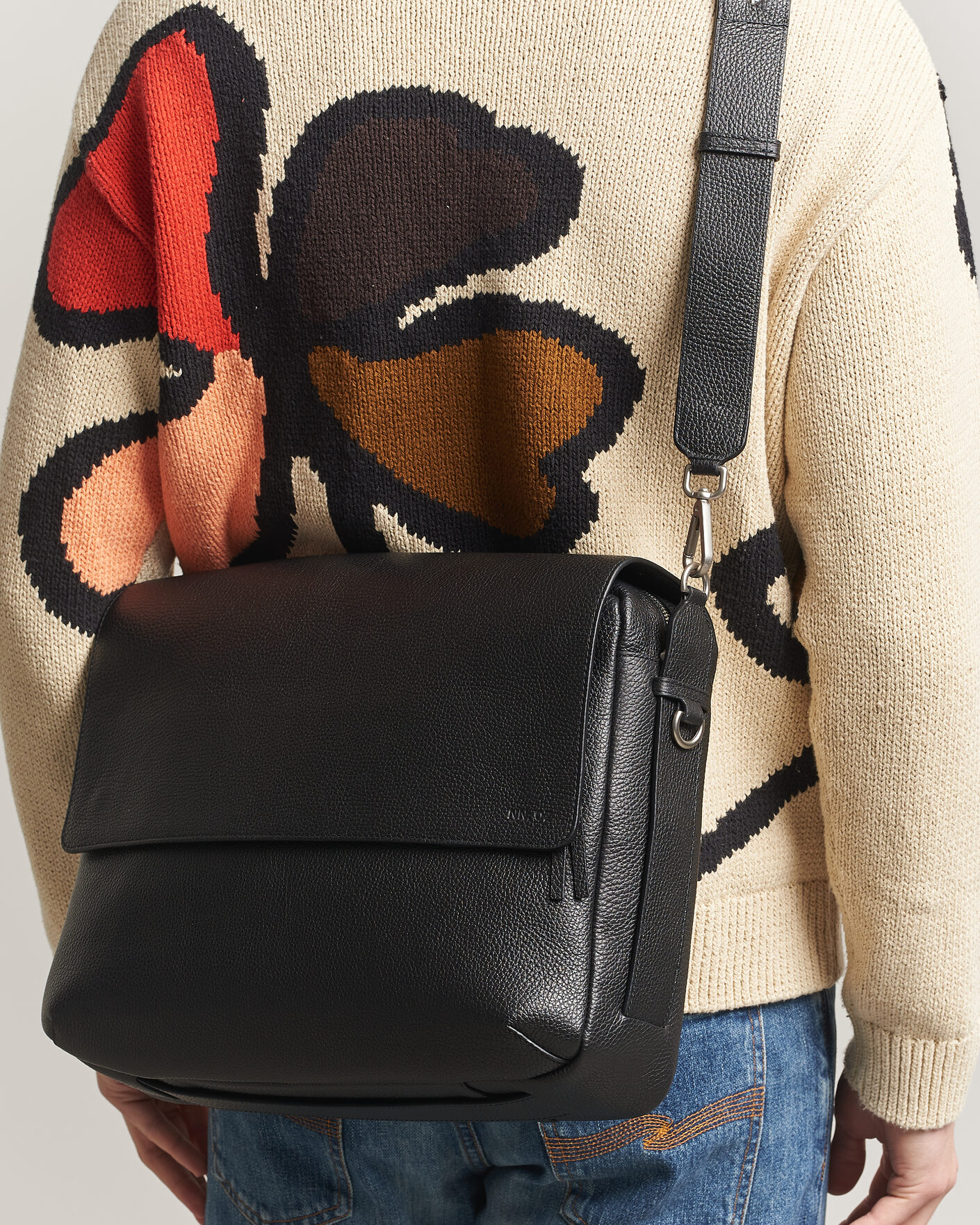 Mies | Laukut | NN07 | Port Satchel Grained Leather Briefcase Black