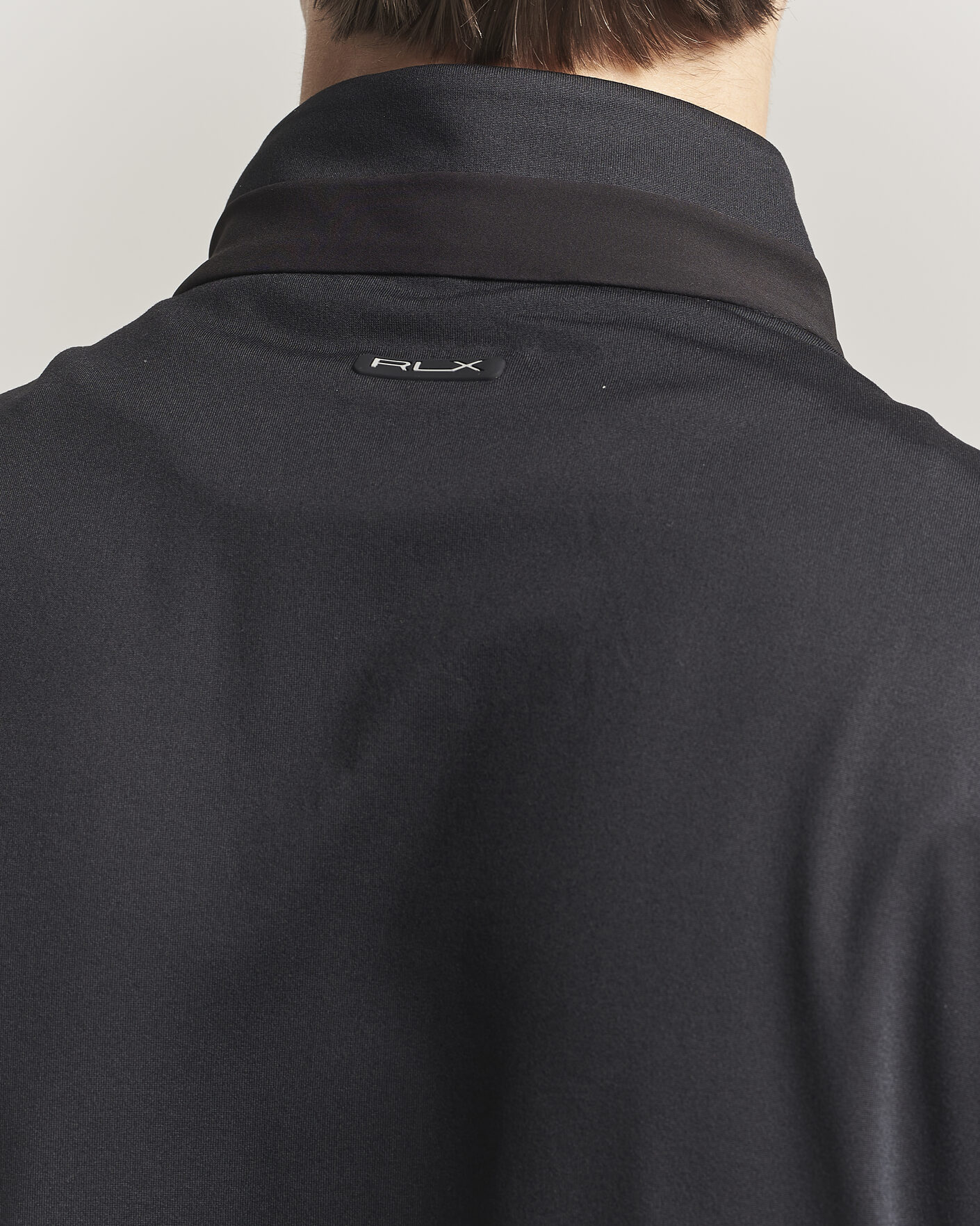 Mies | Golfvaatteet | RLX Ralph Lauren | Half-Zip Luxury Jersey Vest Polo Black