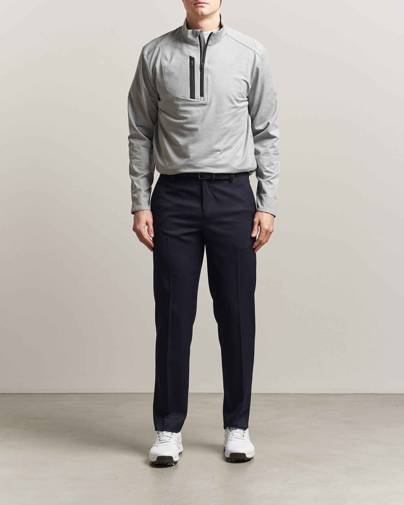 Mies | Puserot | RLX Ralph Lauren | Luxury Jersey Half Zip Andover Heather