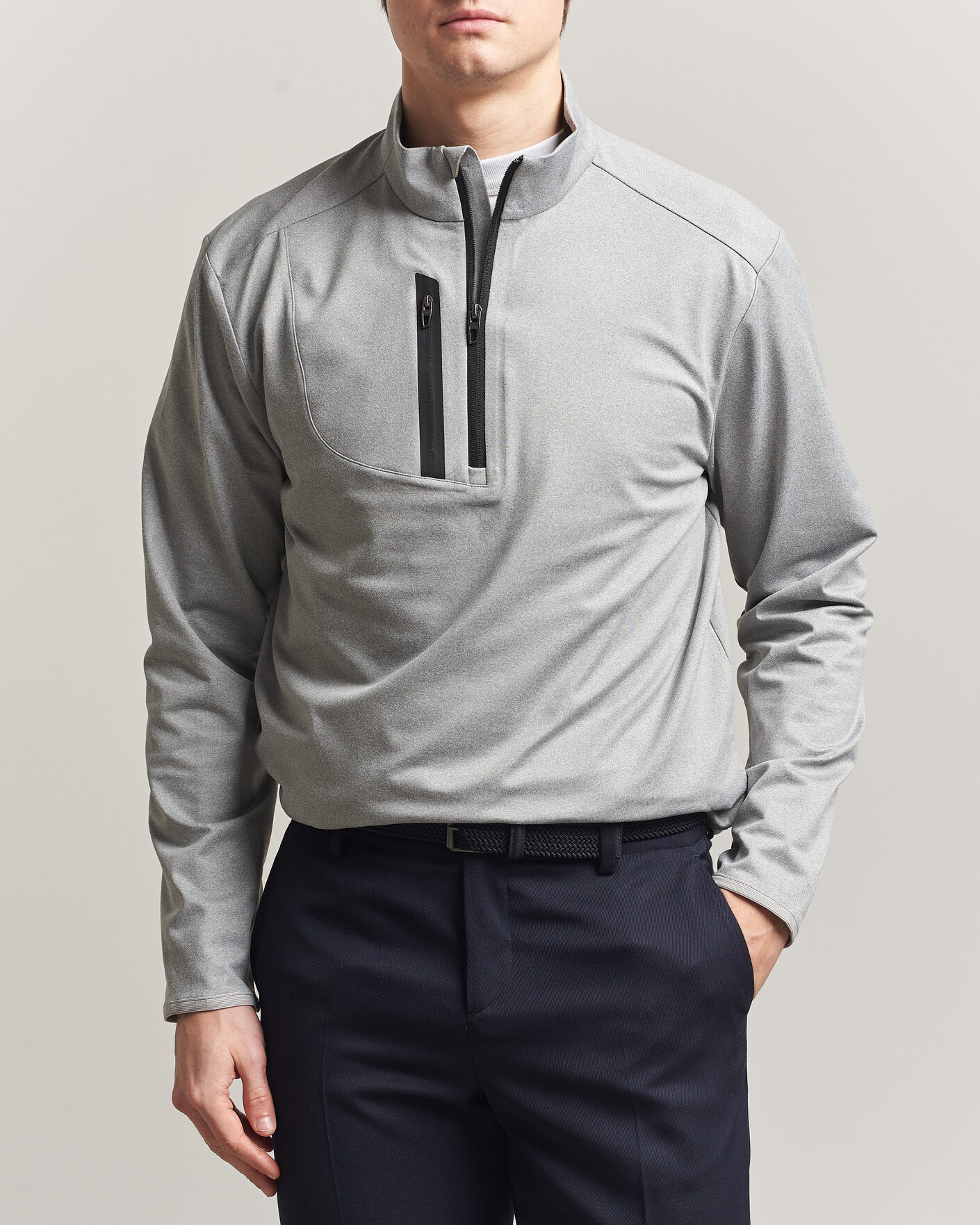 Mies | Golfvaatteet | RLX Ralph Lauren | Luxury Jersey Half Zip Andover Heather