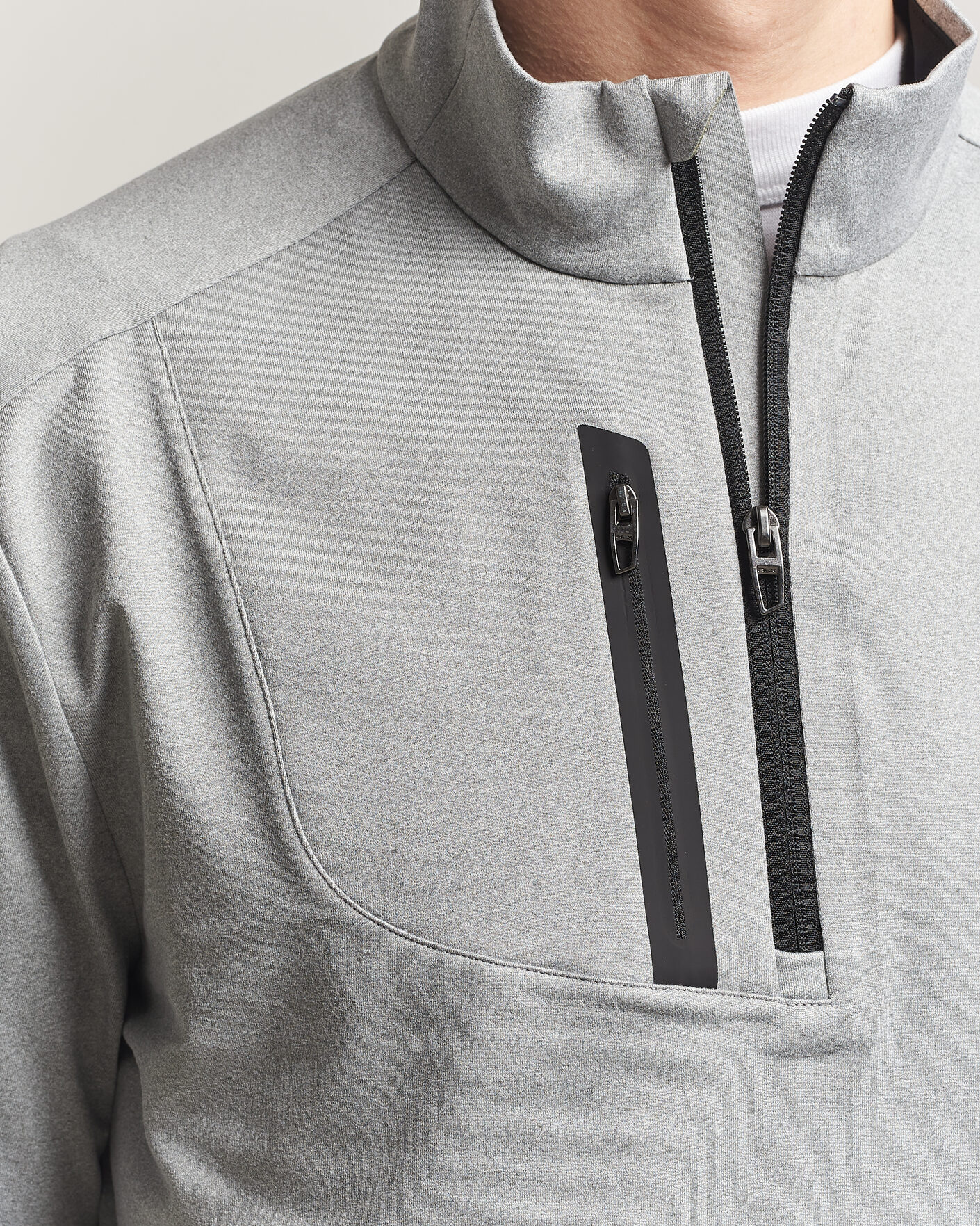 Mies | Puserot | RLX Ralph Lauren | Luxury Jersey Half Zip Andover Heather