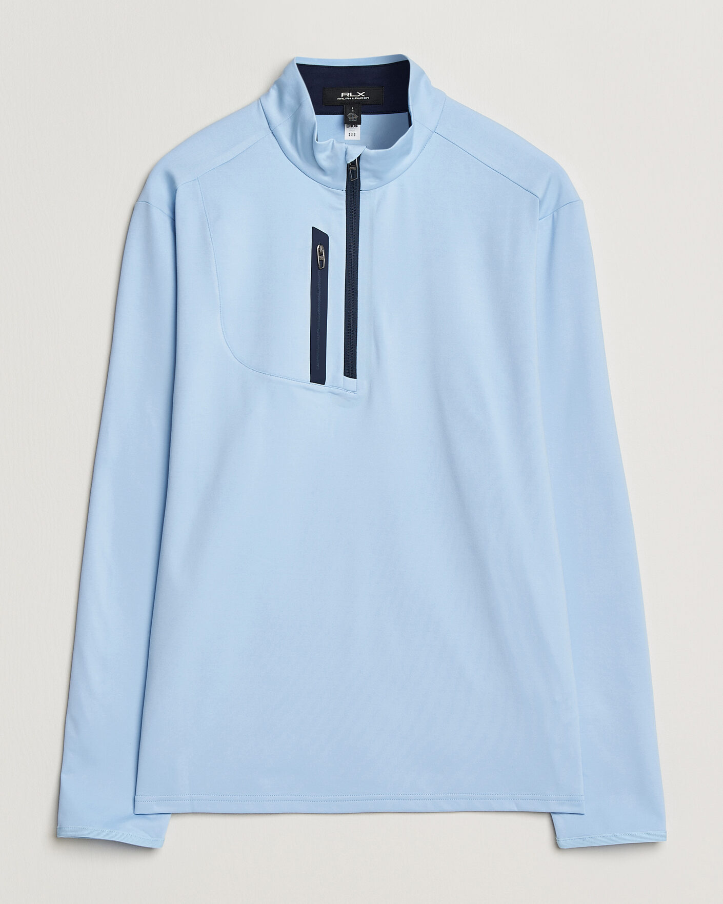 Mies | Puserot | RLX Ralph Lauren | Luxury Jersey Half Zip Office Blue