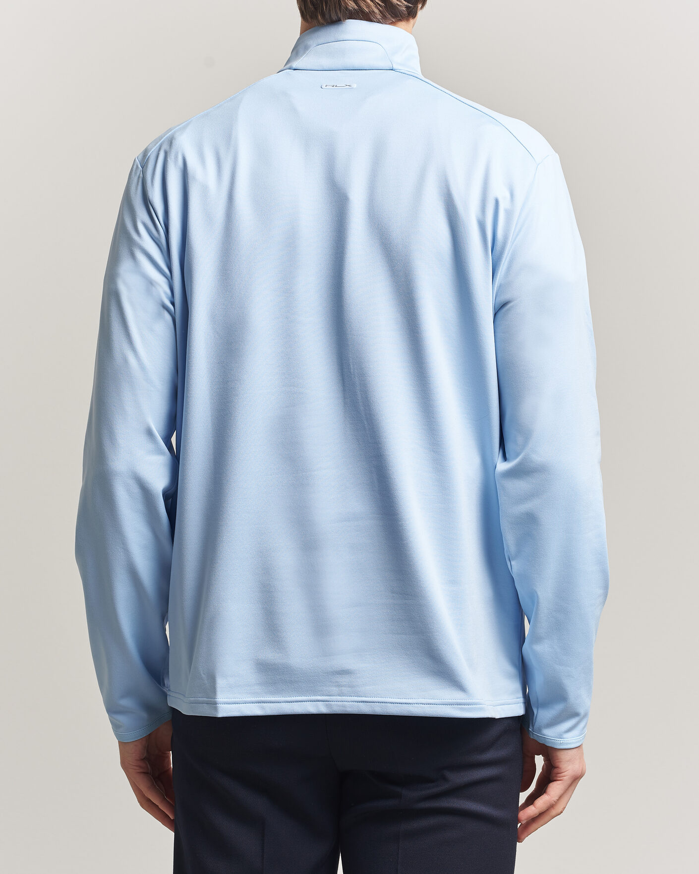 Mies | Puserot | RLX Ralph Lauren | Luxury Jersey Half Zip Office Blue