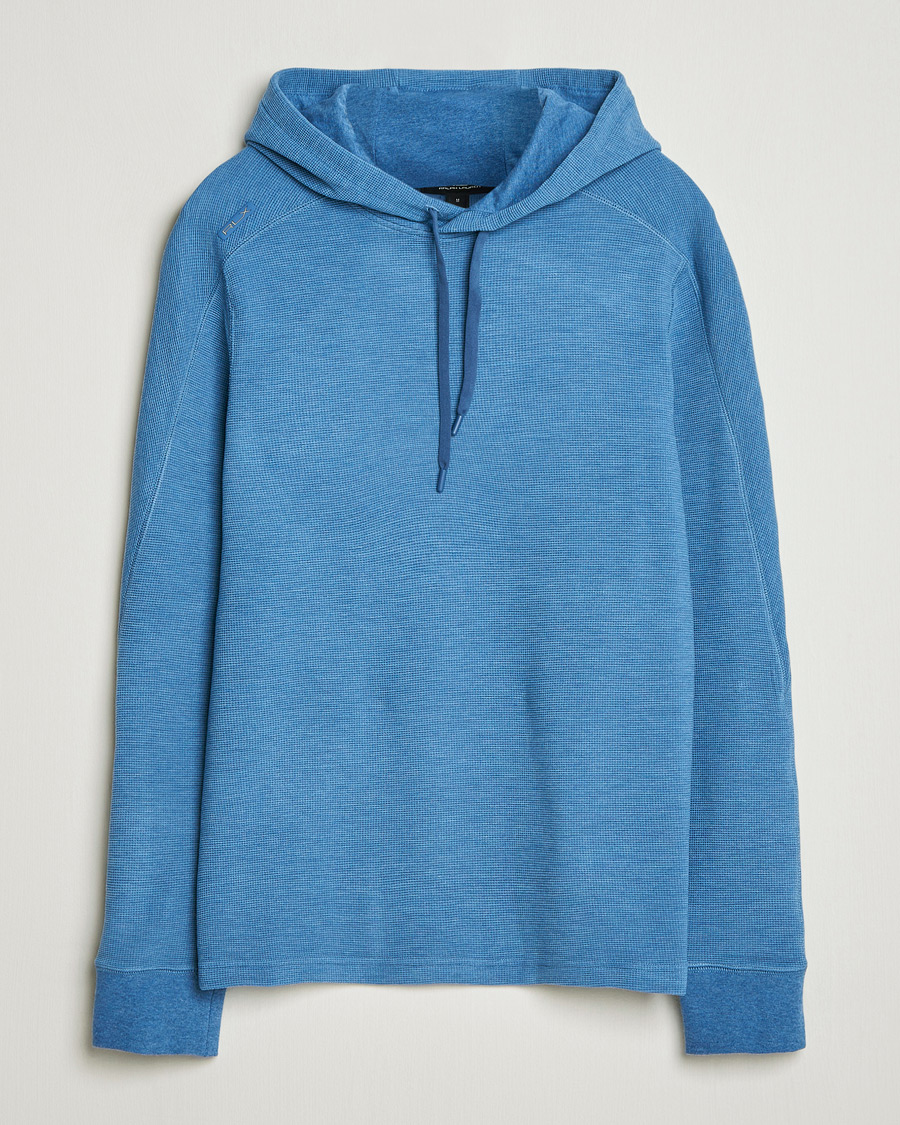 Mies | Puserot | RLX Ralph Lauren | Tech Waffle Hoodie Fog Blue Heather