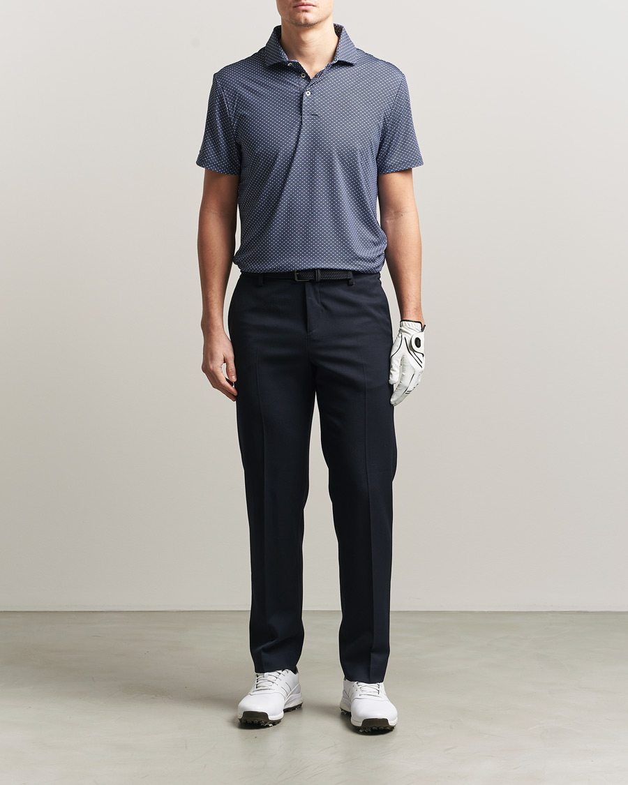 Mies | Pikeet | RLX Ralph Lauren | Airflow Polo Printed Navy Magnolia Diamond