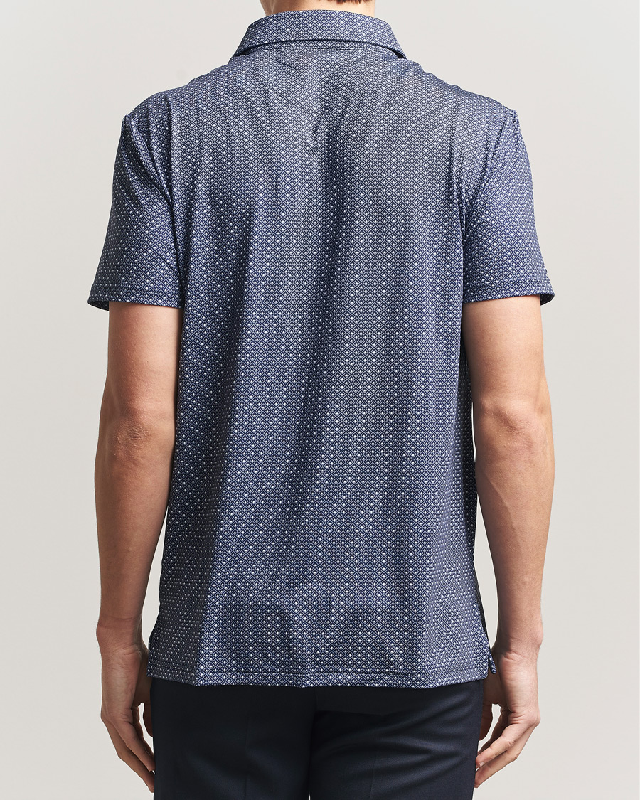 Mies | Pikeet | RLX Ralph Lauren | Airflow Polo Printed Navy Magnolia Diamond