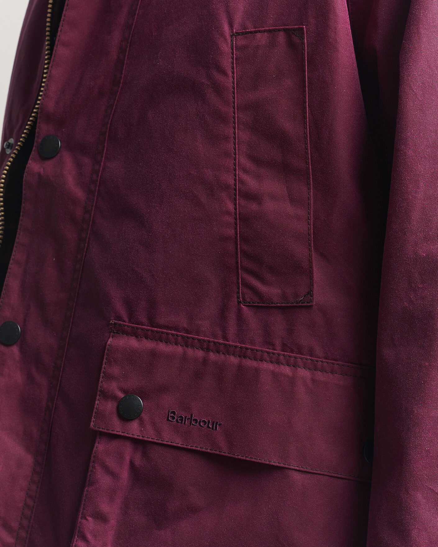 Mies | Takit | Barbour Heritage | Oversize Bedale Wax Jacket Wine