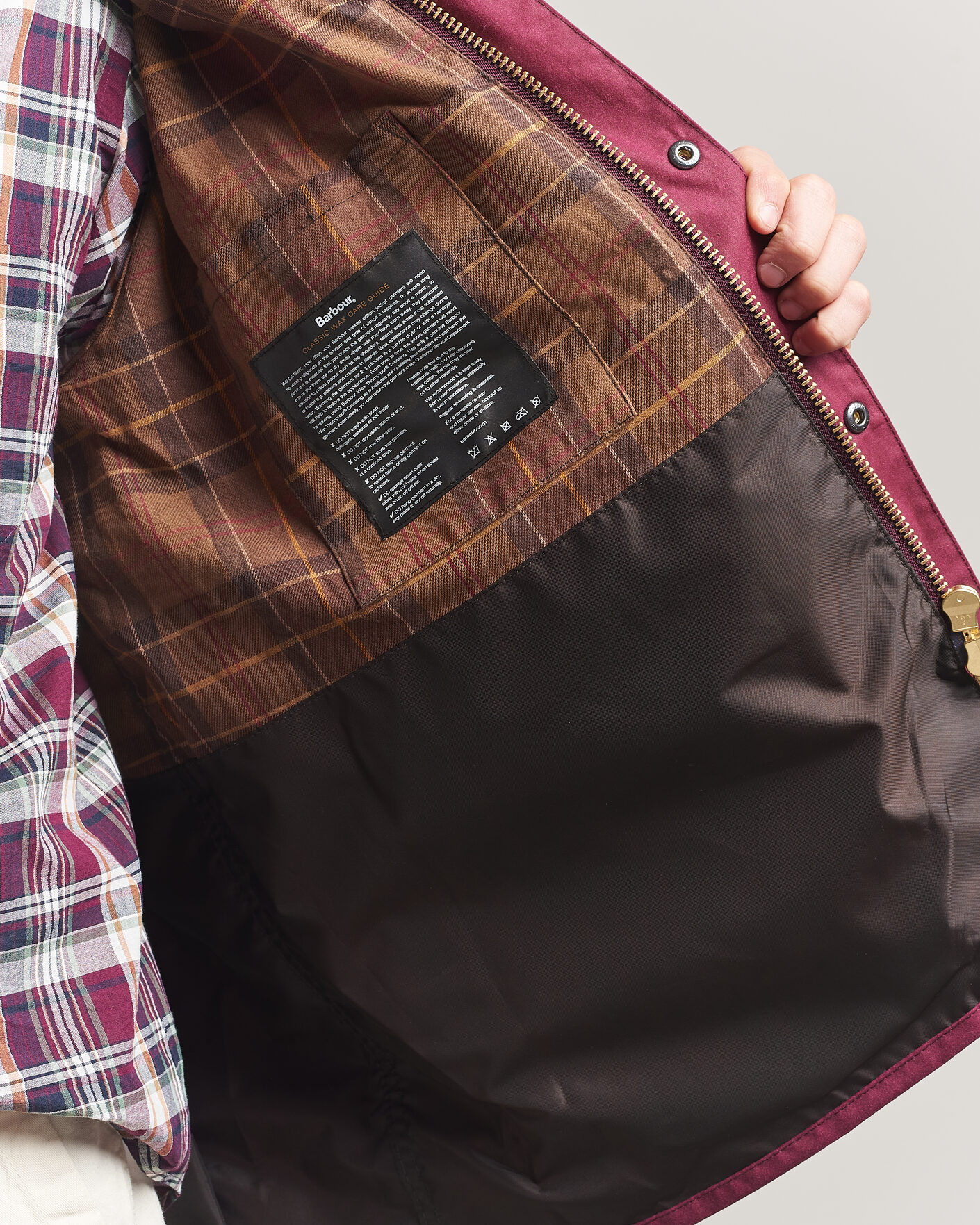 Mies | Takit | Barbour Heritage | Oversize Bedale Wax Jacket Wine