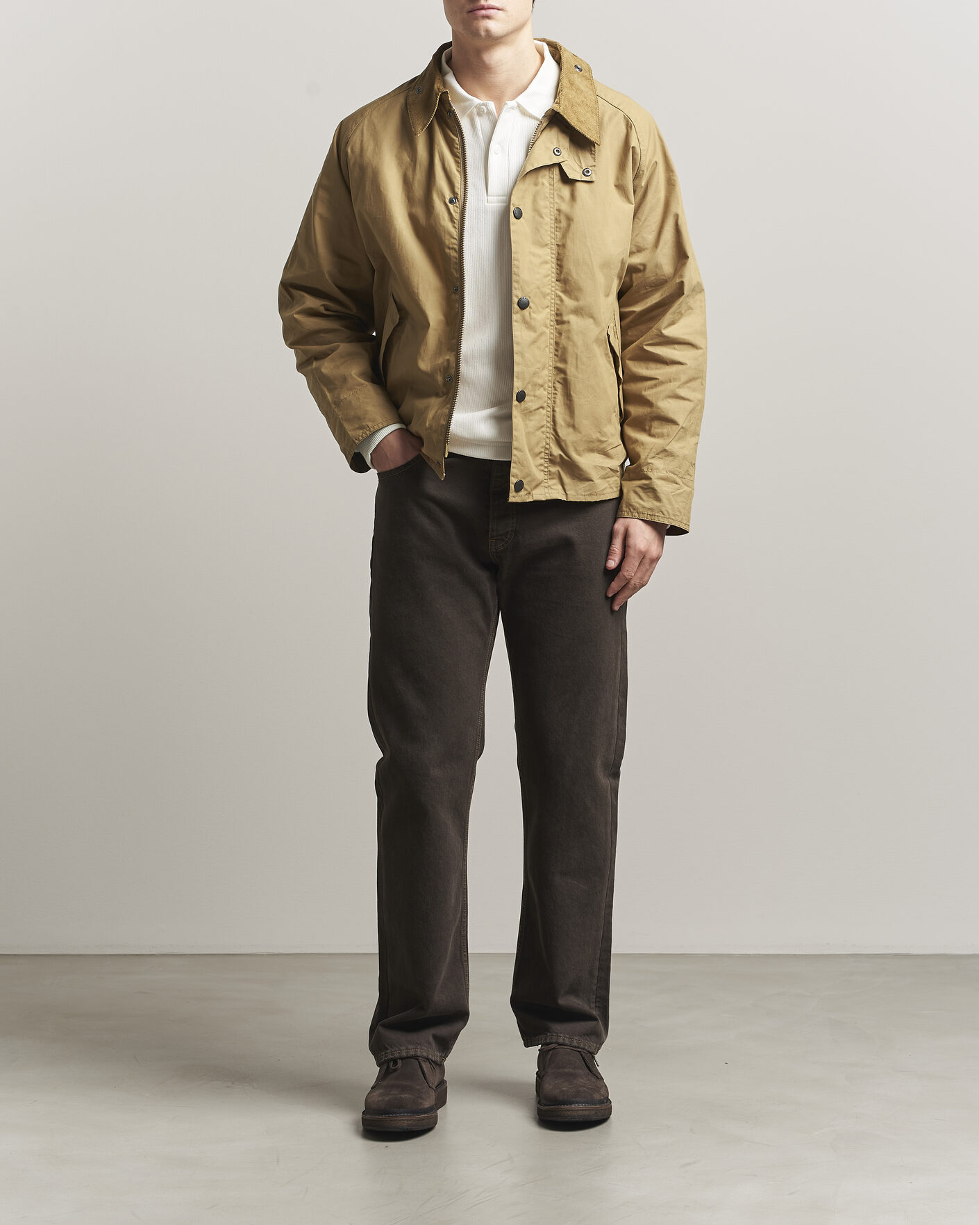 Mies | Takit | Barbour Heritage | Oversize Transporter Casual Jacket Golden Khaki