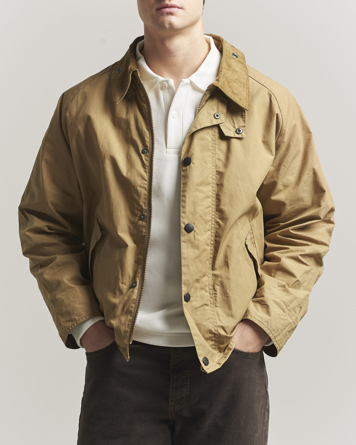 Mies | Takit | Barbour Heritage | Oversize Transporter Casual Jacket Golden Khaki