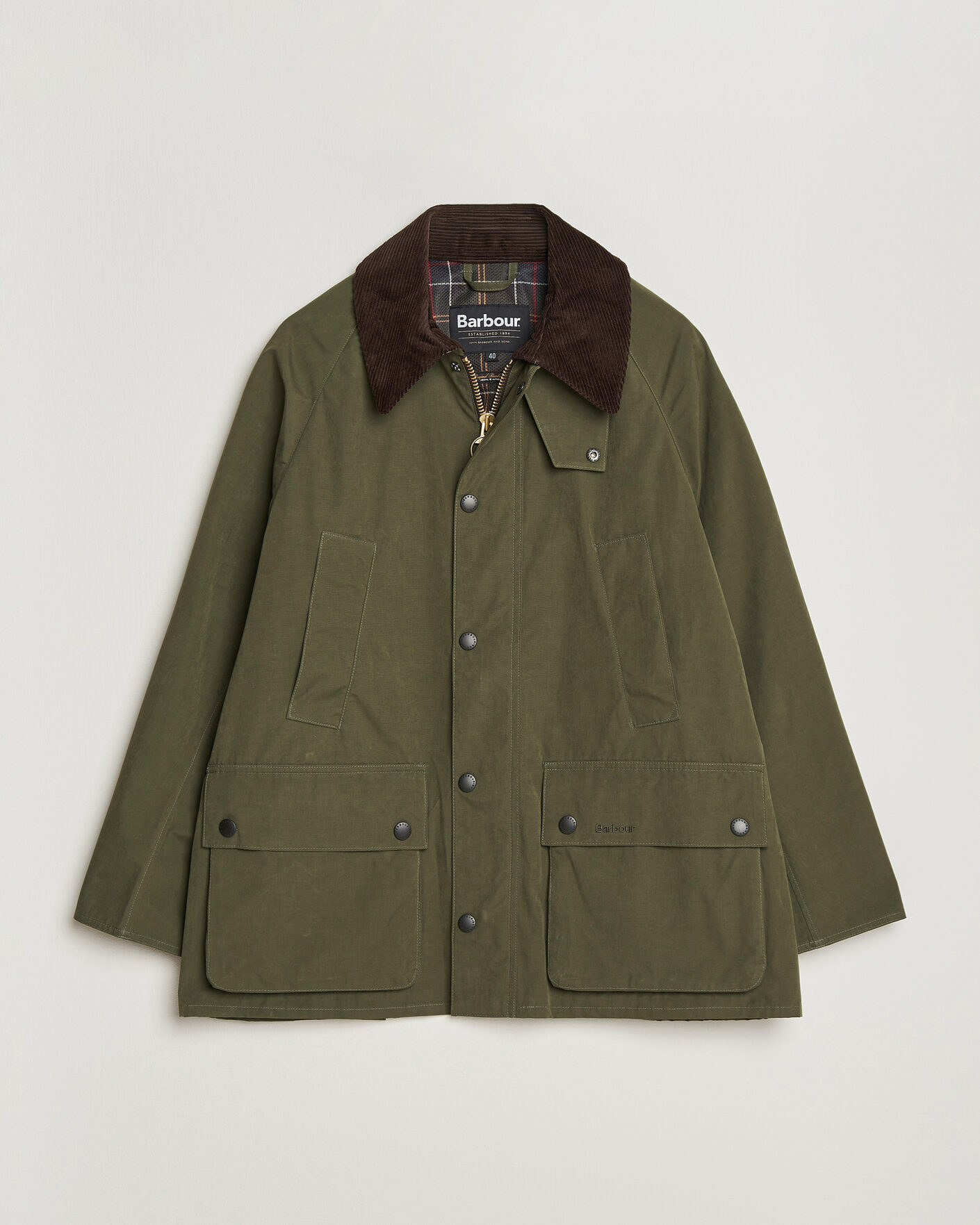 Mies | Takit | Barbour Heritage | Oversized Peached Bedale Jacket Sage