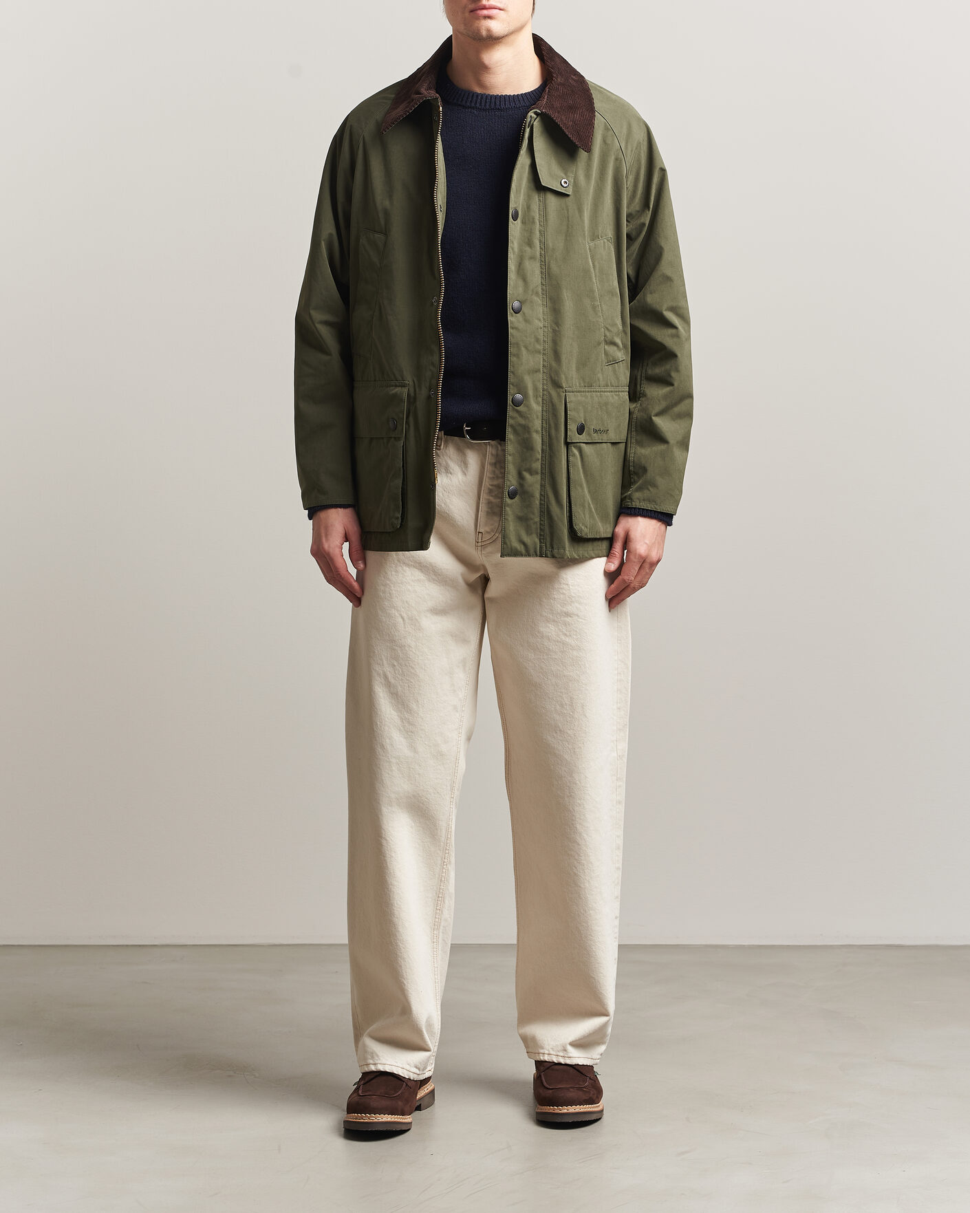 Mies | Takit | Barbour Heritage | Oversized Peached Bedale Jacket Sage