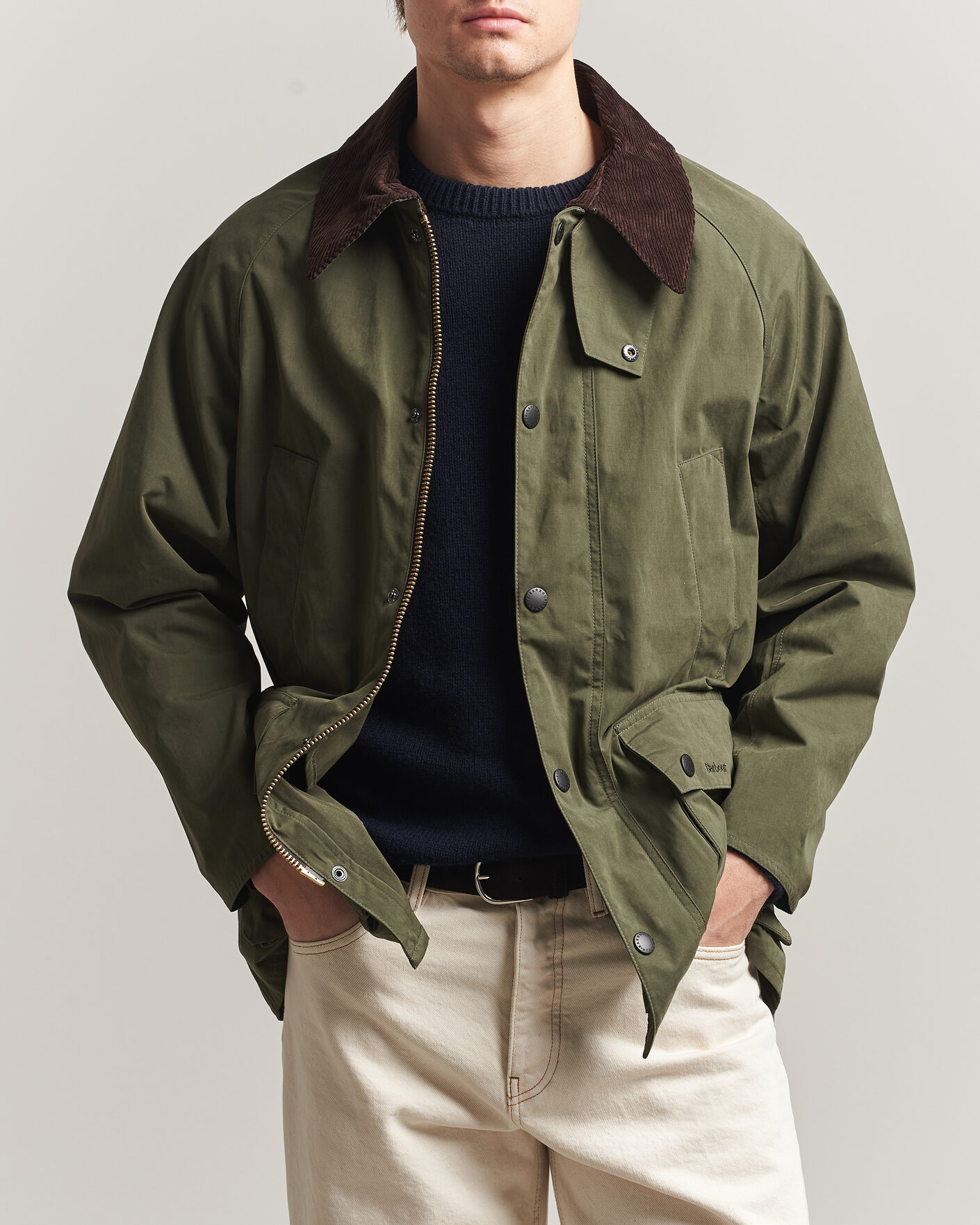 Mies | Takit | Barbour Heritage | Oversized Peached Bedale Jacket Sage