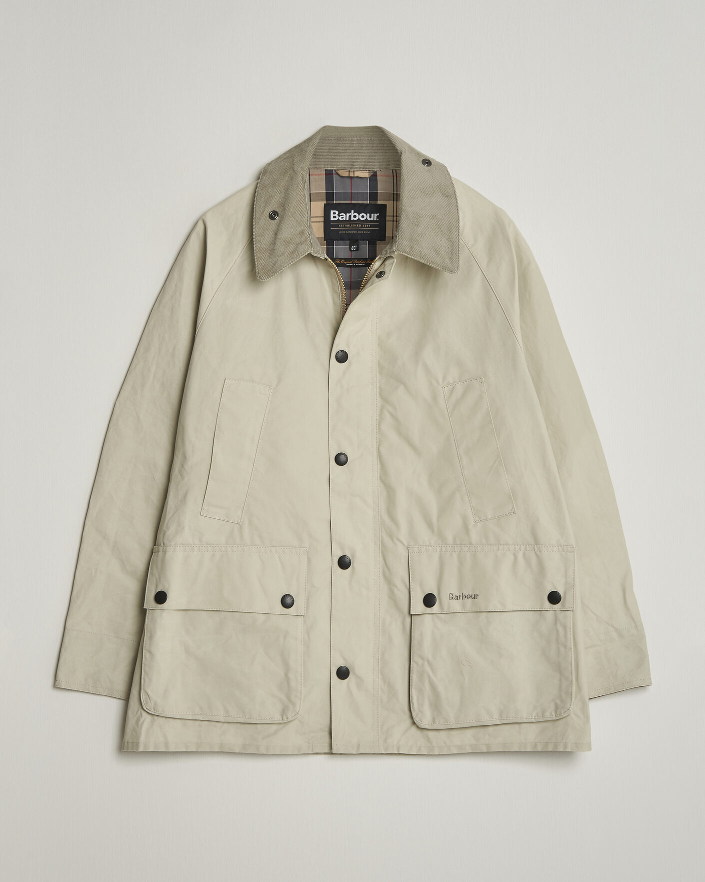 Mies | Takit | Barbour Heritage | Oversized Bedale Cotton Jacket Clay