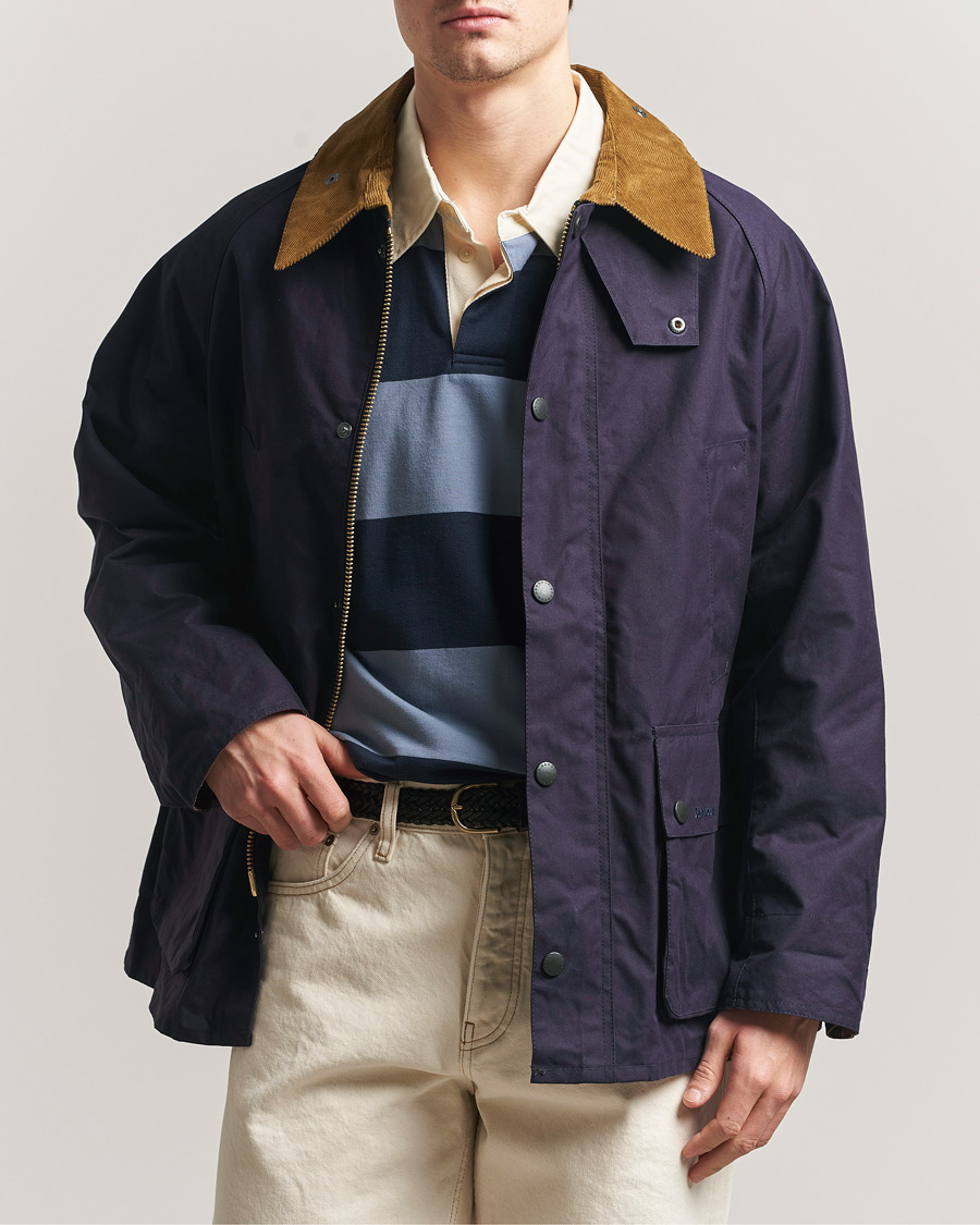 Mies | Takit | Barbour Heritage | Oversized Bedale Cotton Jacket Dark Indigo