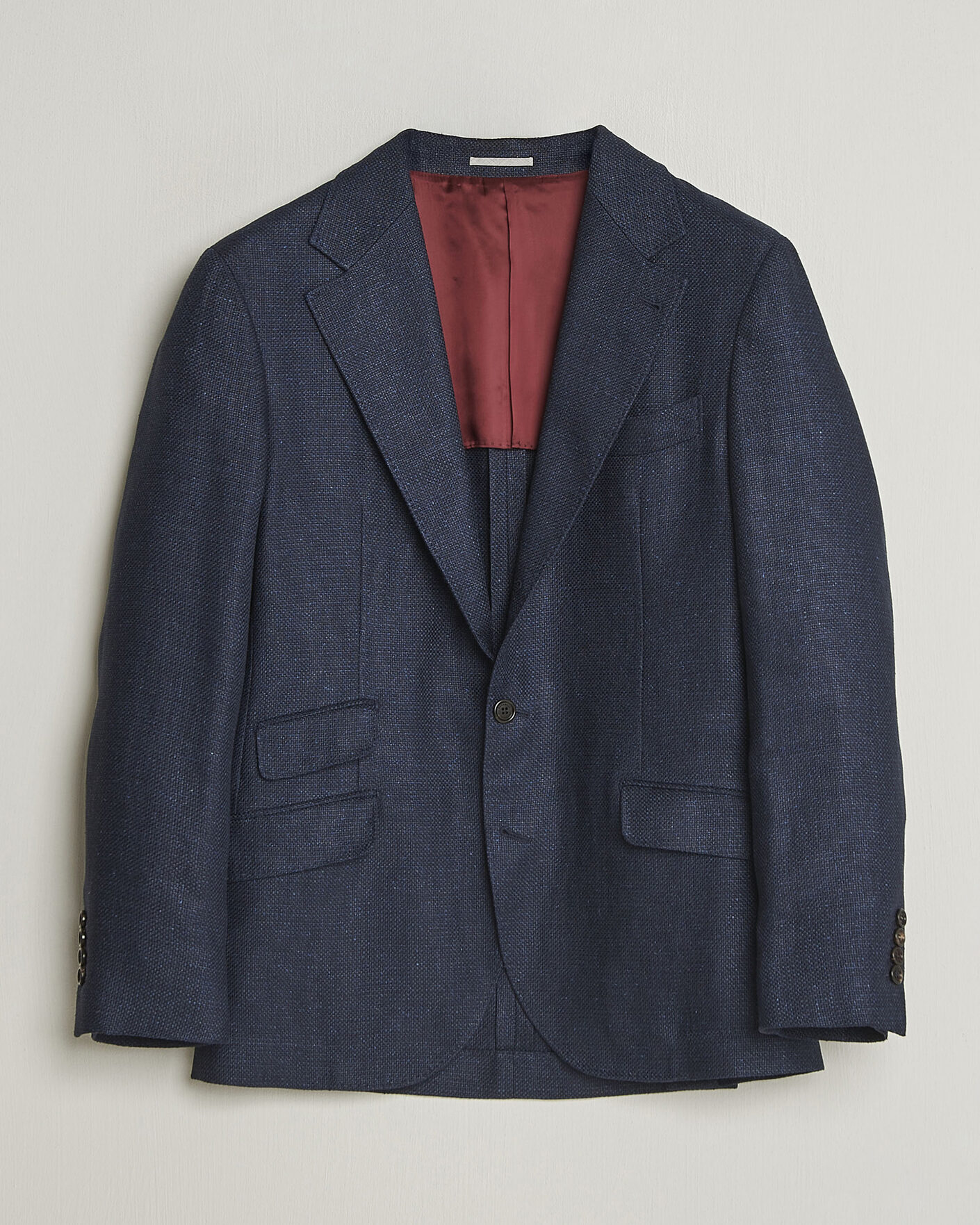Mies | Pikkutakit | Brunello Cucinelli | Linen/Silk Hopsack Blazer Navy