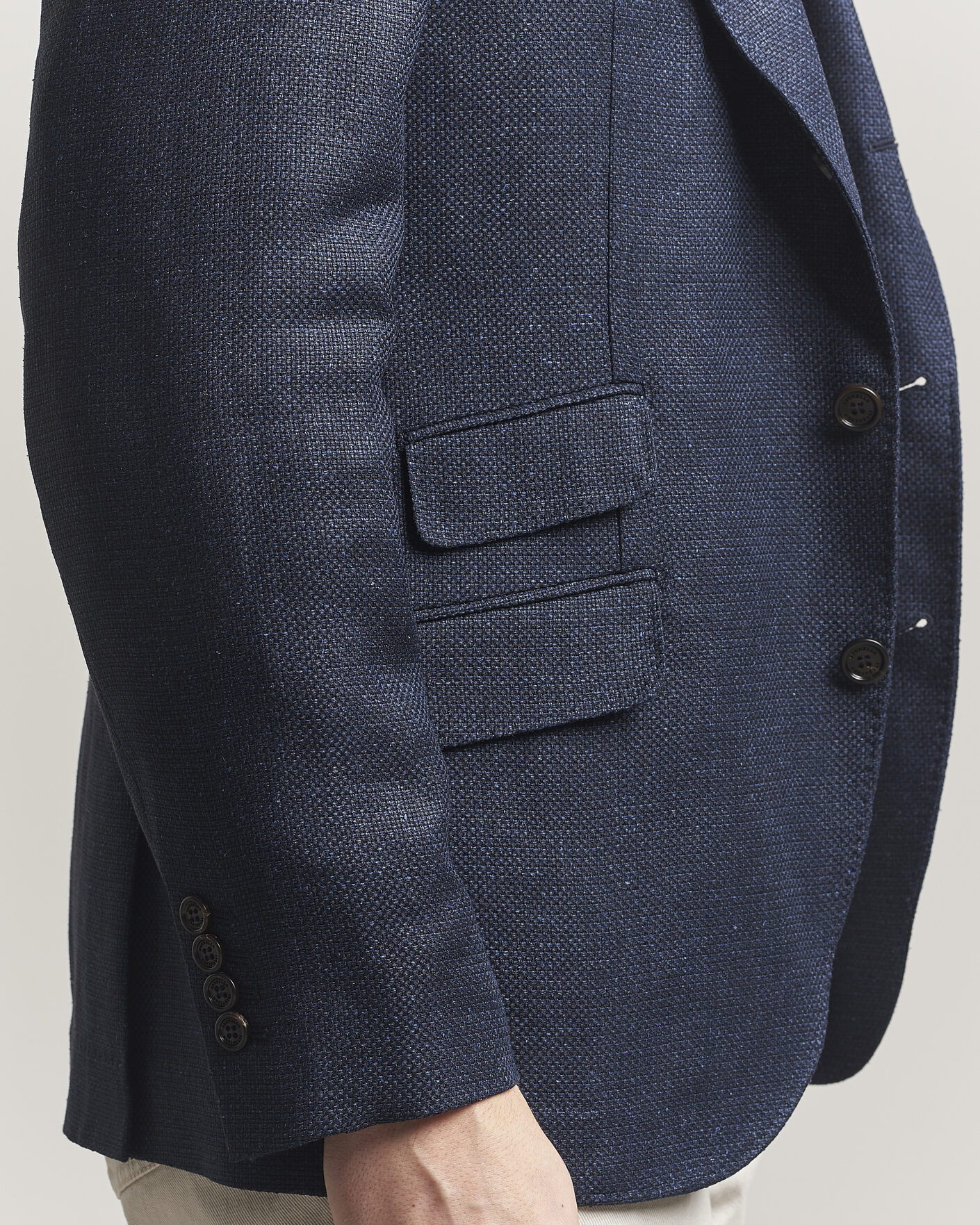 Mies | Pikkutakit | Brunello Cucinelli | Linen/Silk Hopsack Blazer Navy