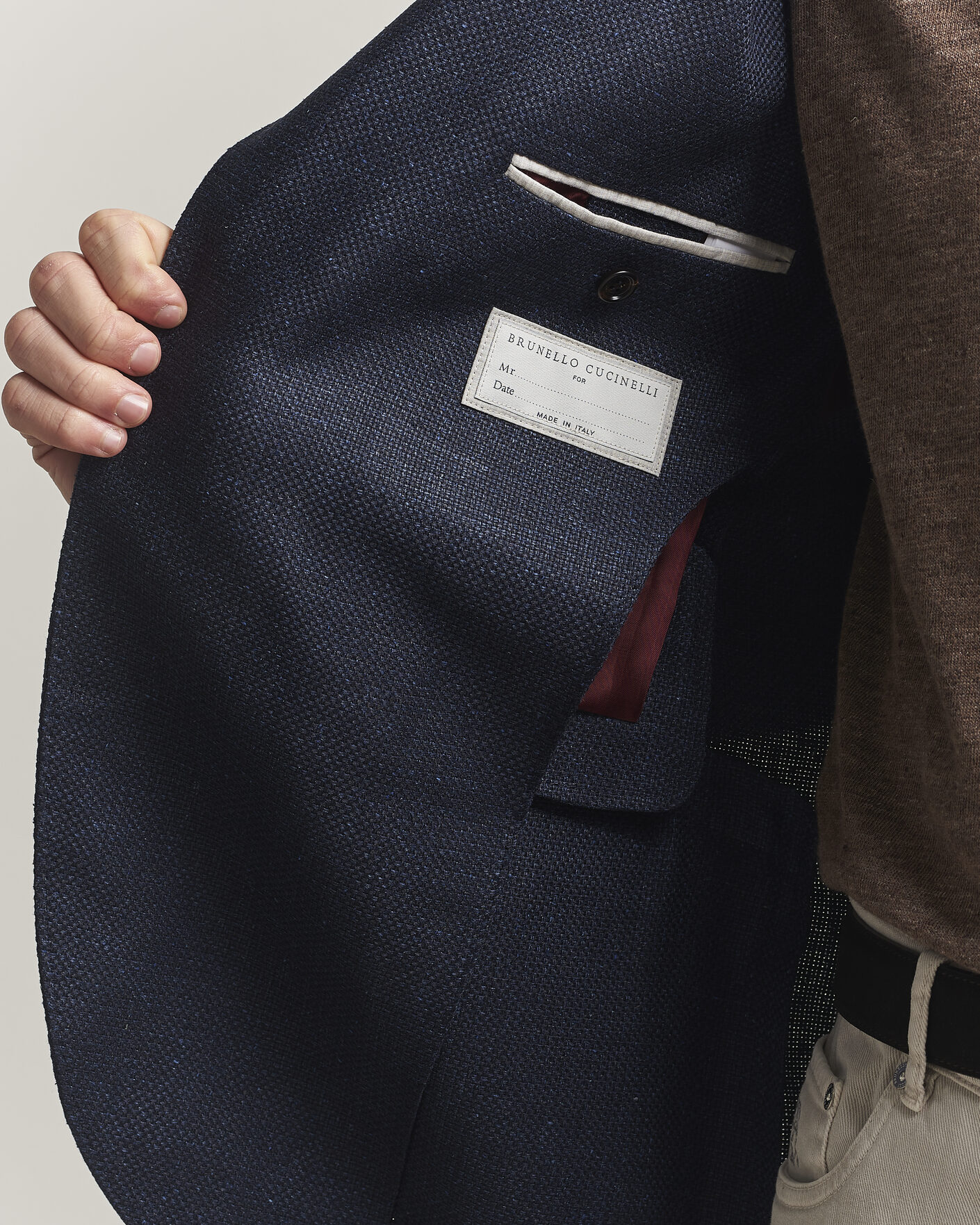 Mies | Pikkutakit | Brunello Cucinelli | Linen/Silk Hopsack Blazer Navy