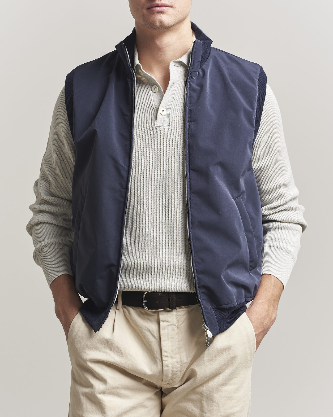 Mies | Ulkoliivit | Brunello Cucinelli | Nylon Padded Gilet Navy