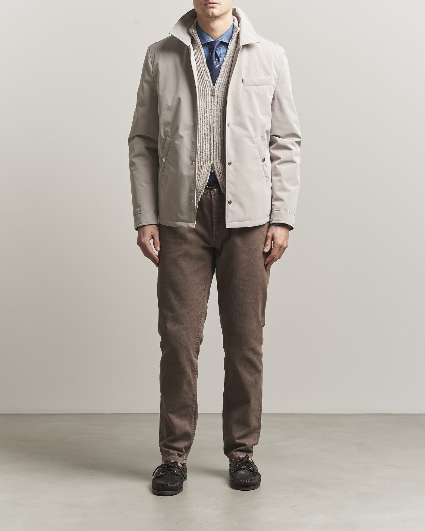 Mies | Takit | Brunello Cucinelli | Nylon Padded Jacket Beige
