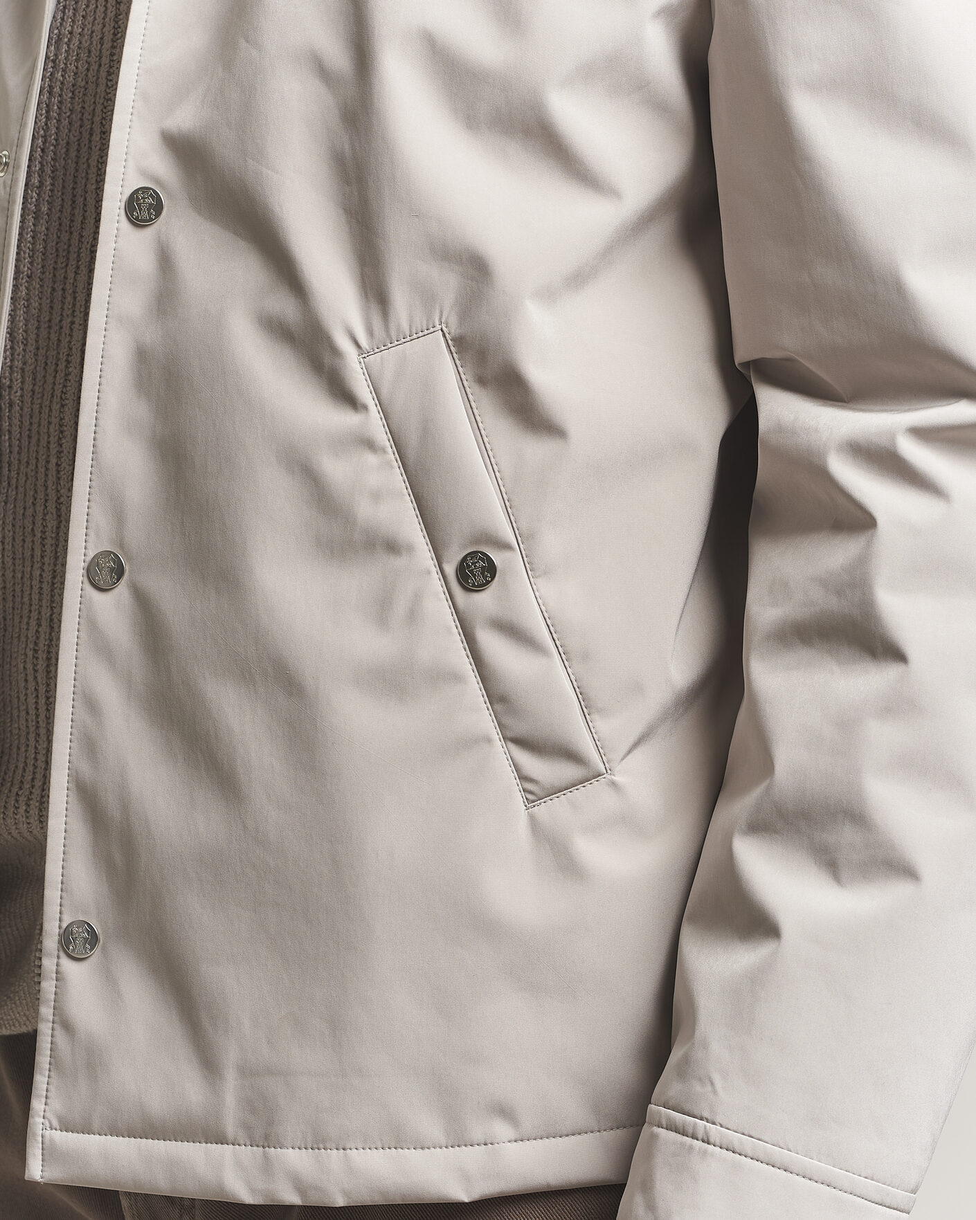 Mies | Takit | Brunello Cucinelli | Nylon Padded Jacket Beige