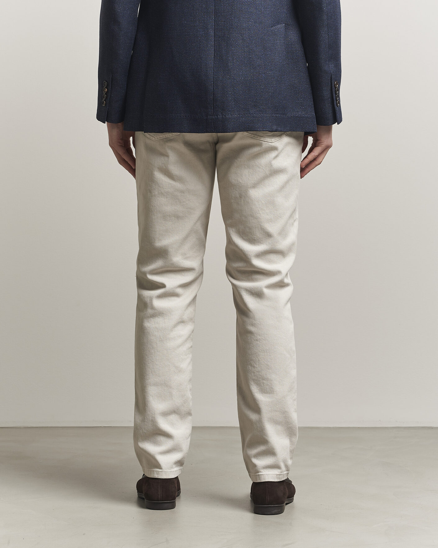 Mies | Housut | Brunello Cucinelli | Traditional Fit Bull Denim Pants Light Beige