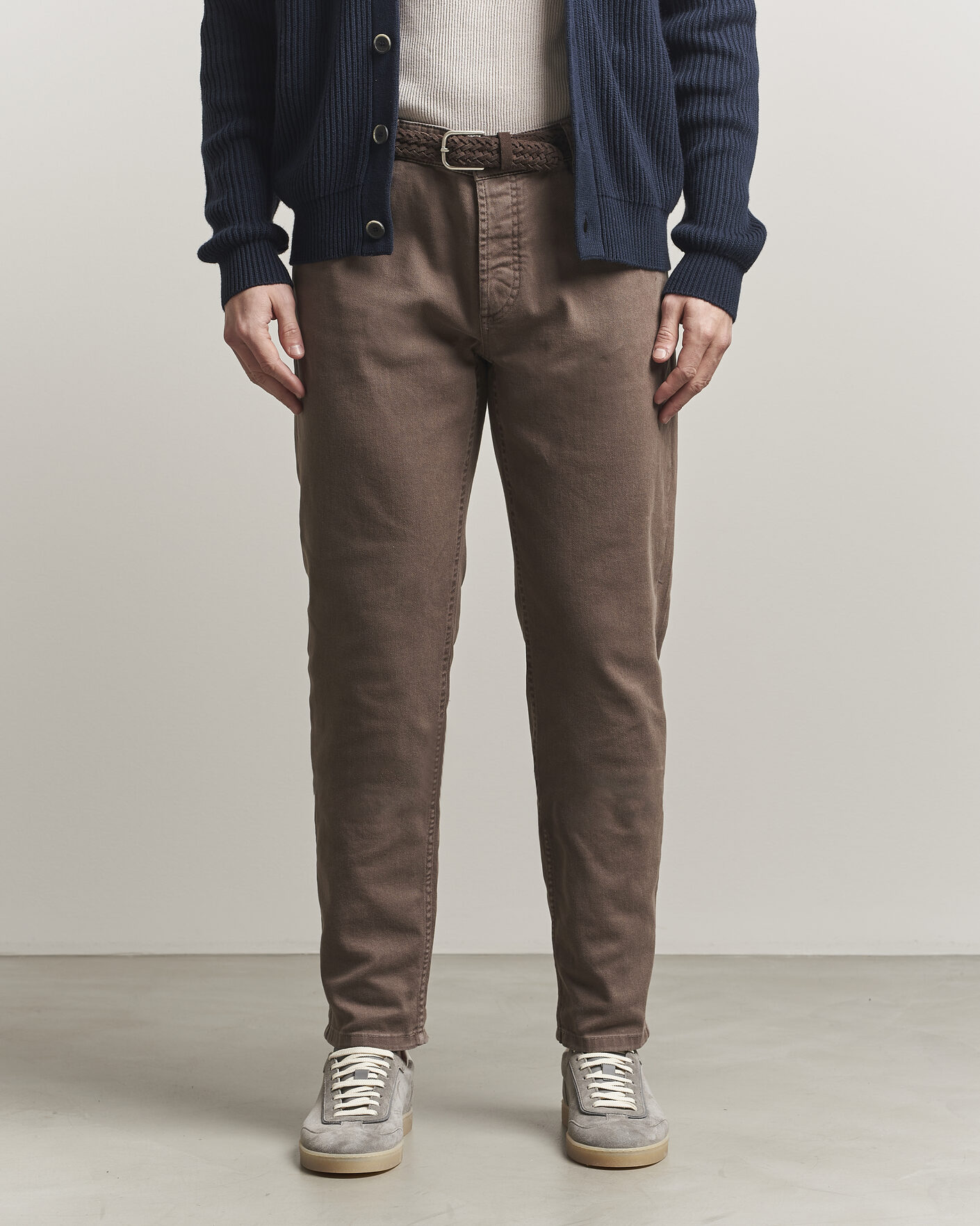 Mies | Housut | Brunello Cucinelli | Traditional Fit Bull Denim Pants Dark Brown