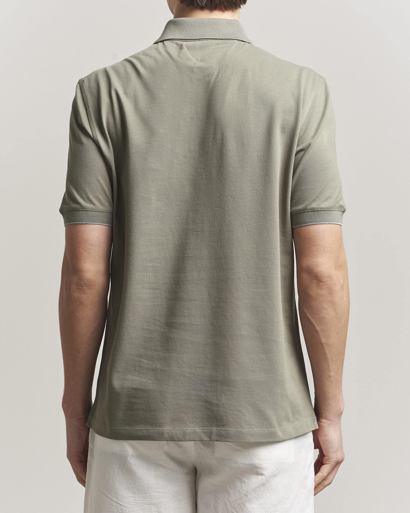 Mies | Pikeet | Brunello Cucinelli | Short Sleeve Logo Polo Olive