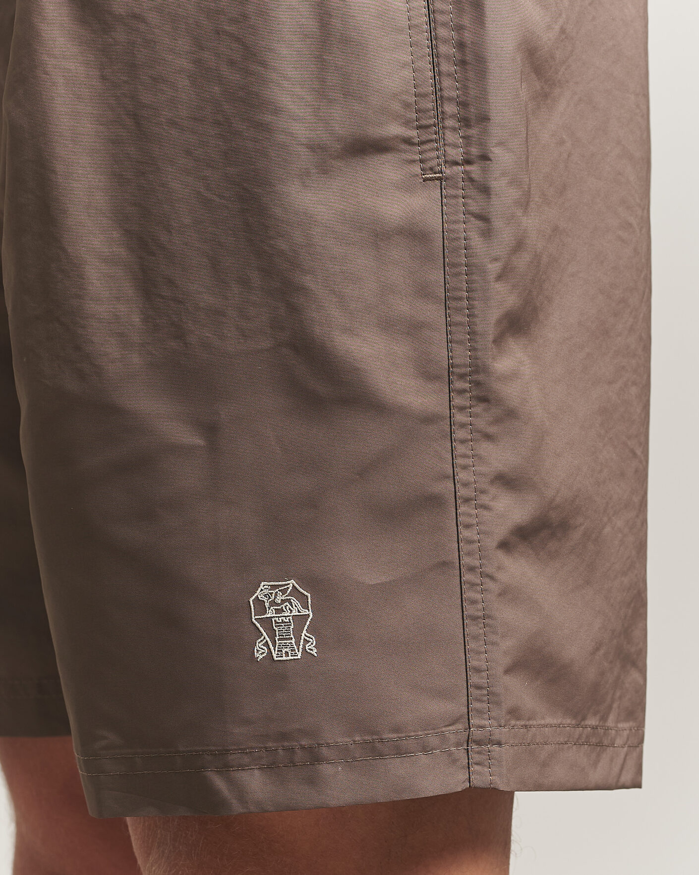 Mies | Uimahousut | Brunello Cucinelli | Nylon Swim Trunks Brown