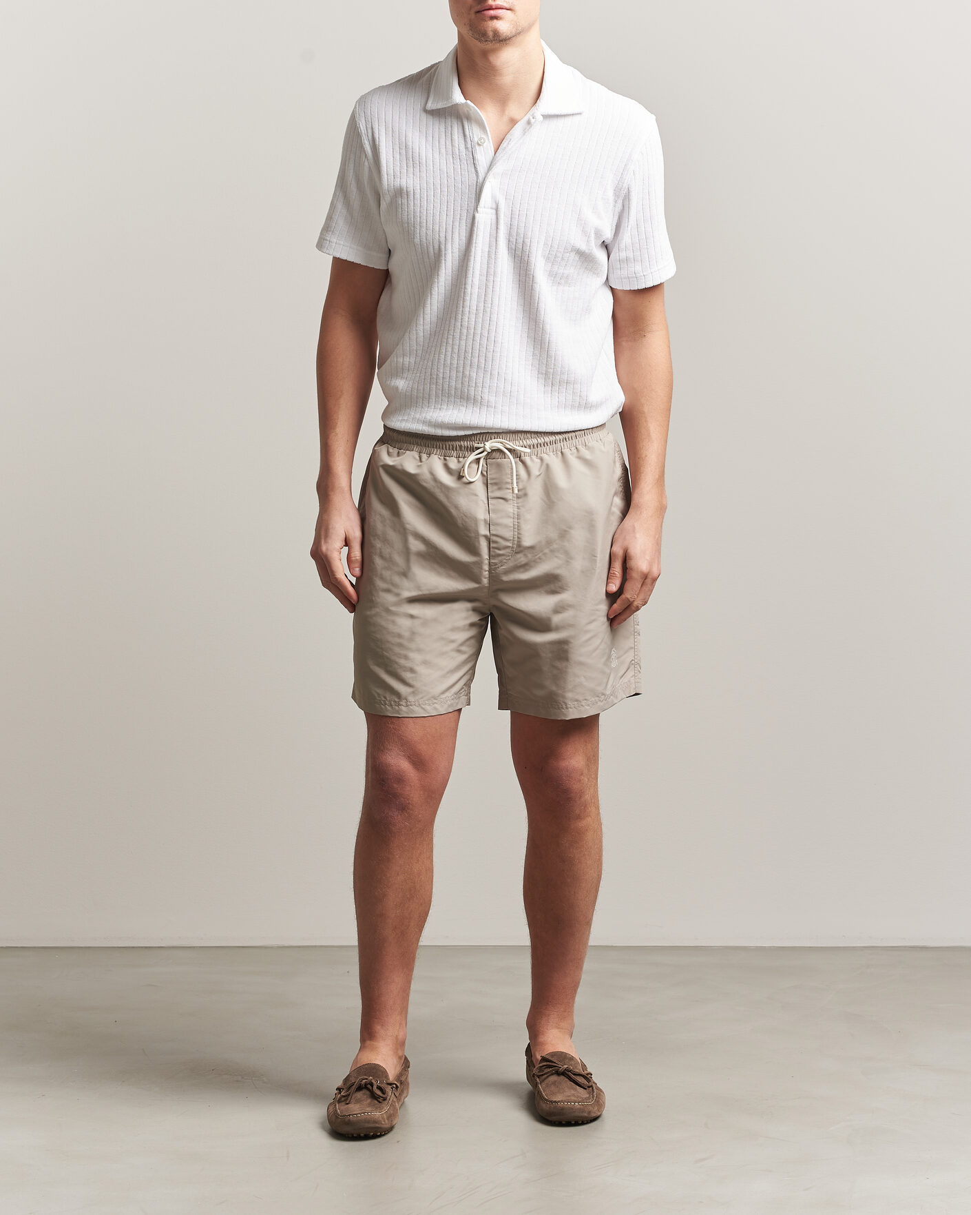 Mies | Uimahousut | Brunello Cucinelli | Nylon Swim Trunks Beige
