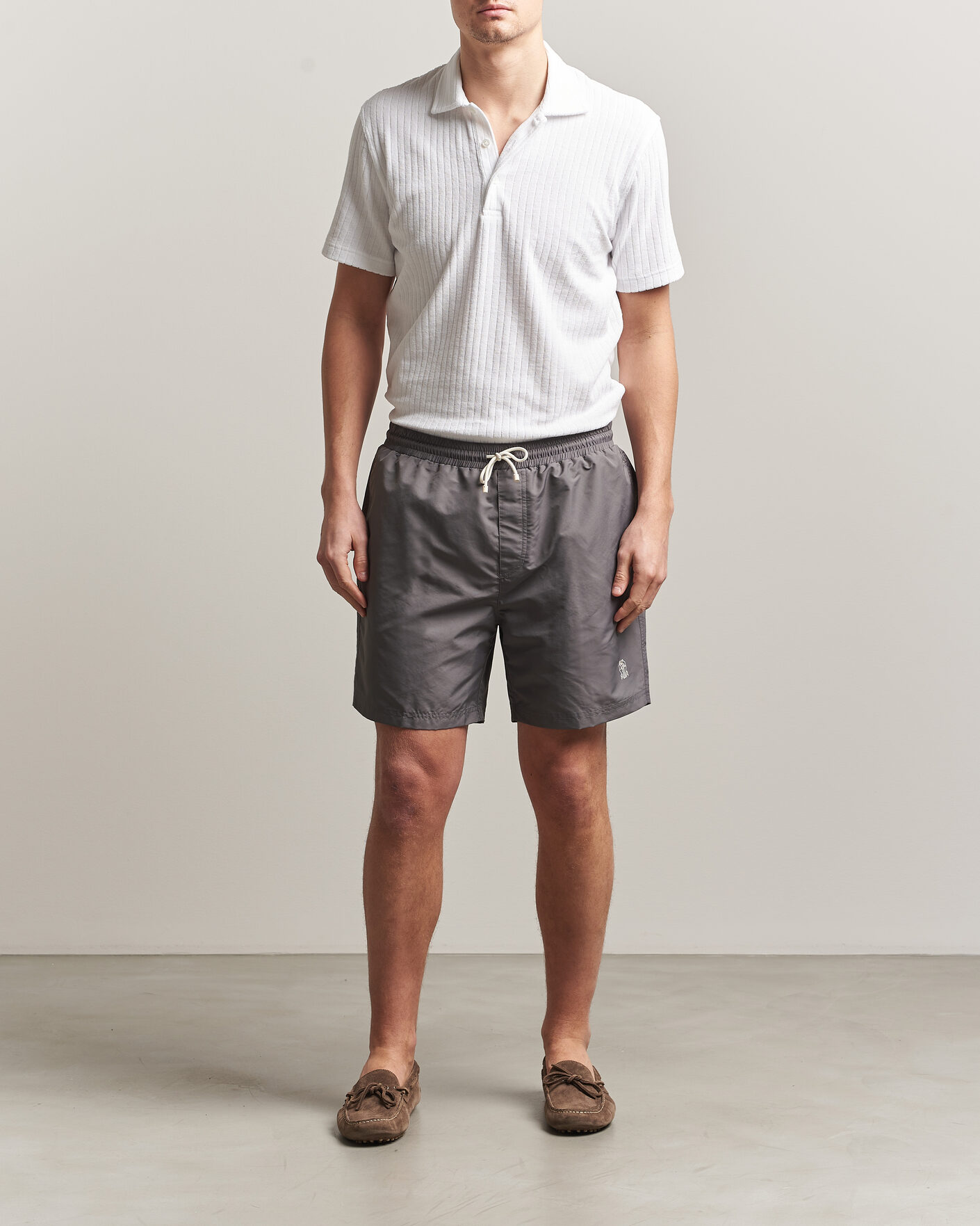 Mies | Uimahousut | Brunello Cucinelli | Nylon Swim Trunks Grey