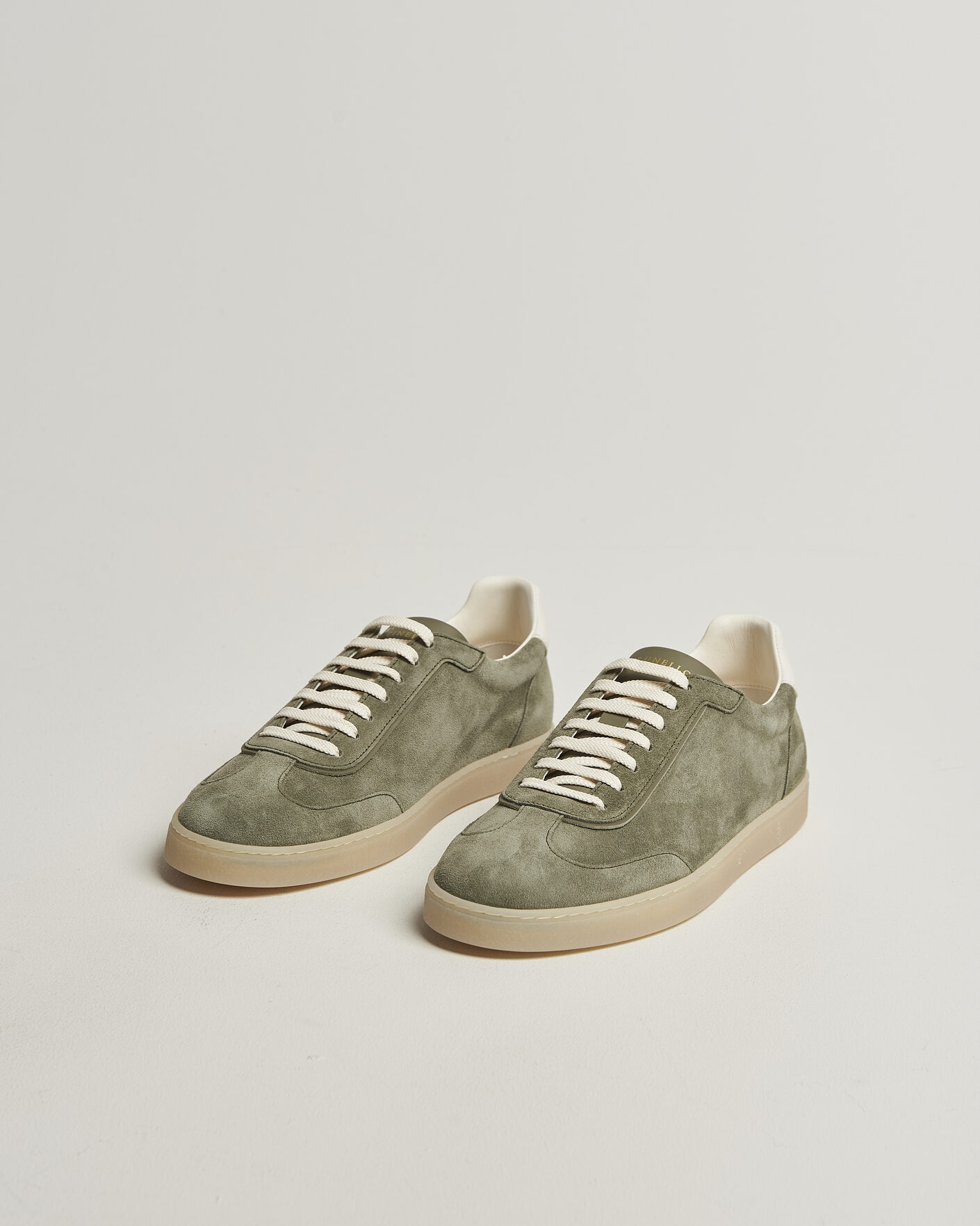 Mies | Tennarit | Brunello Cucinelli | Low Top Sneakers Olive Suede